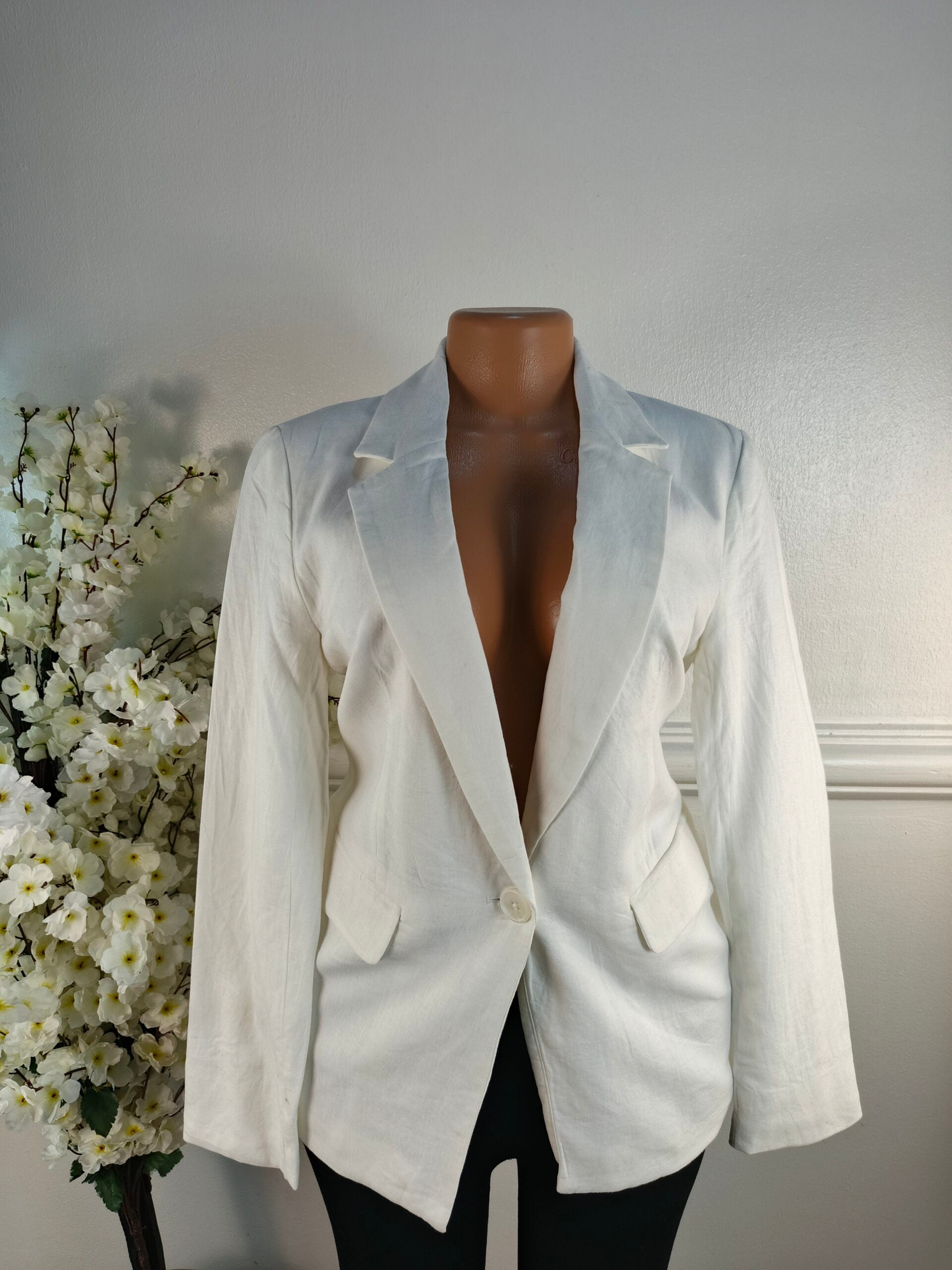 NEW LOOK UK SIZE 8 [LENGHT 28 INCHES, WHITE] image 0