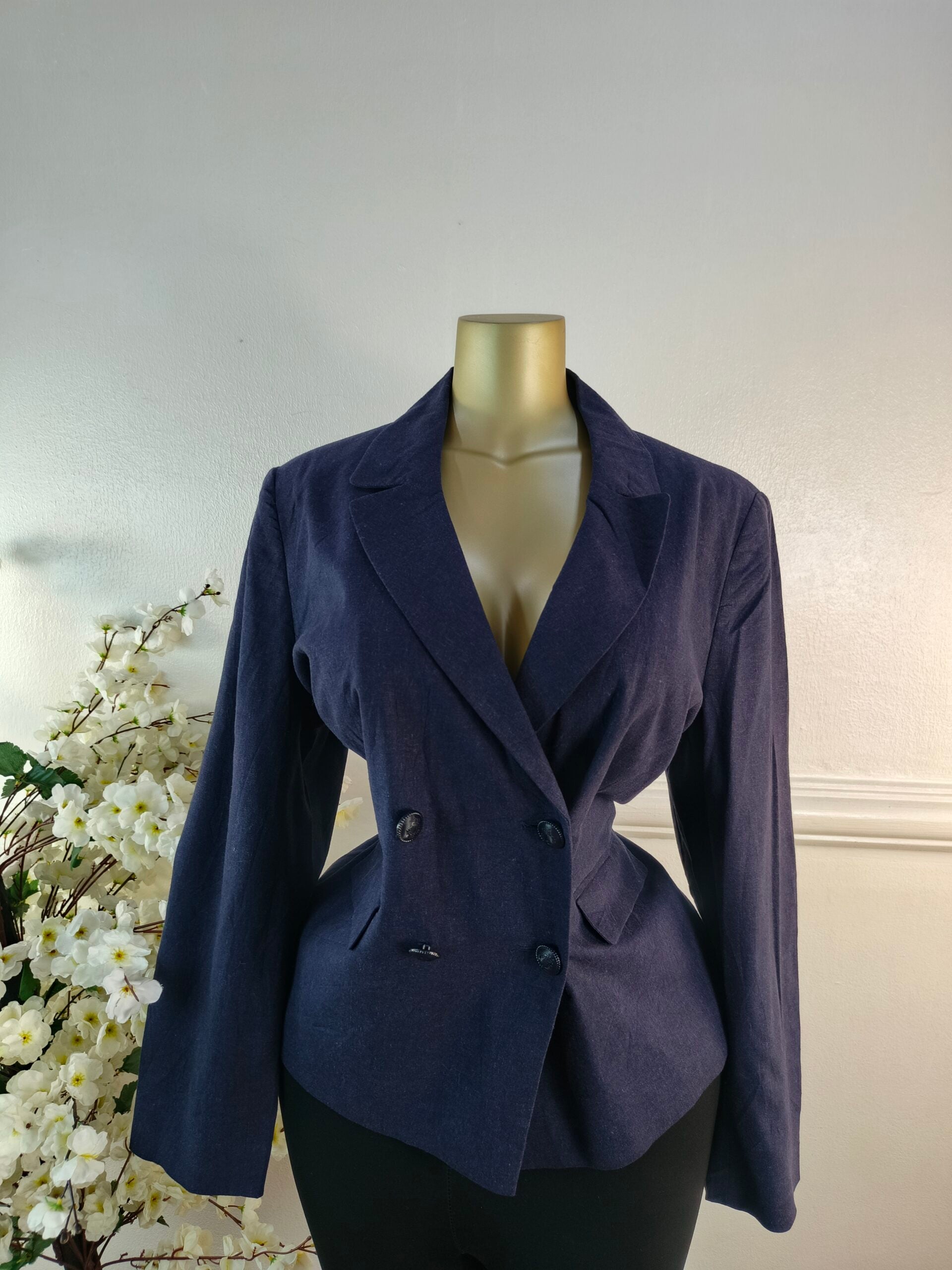 BLAZER UK SIZE 16 [LENGTH 26 INCHES, NAVY BLUE] image 0
