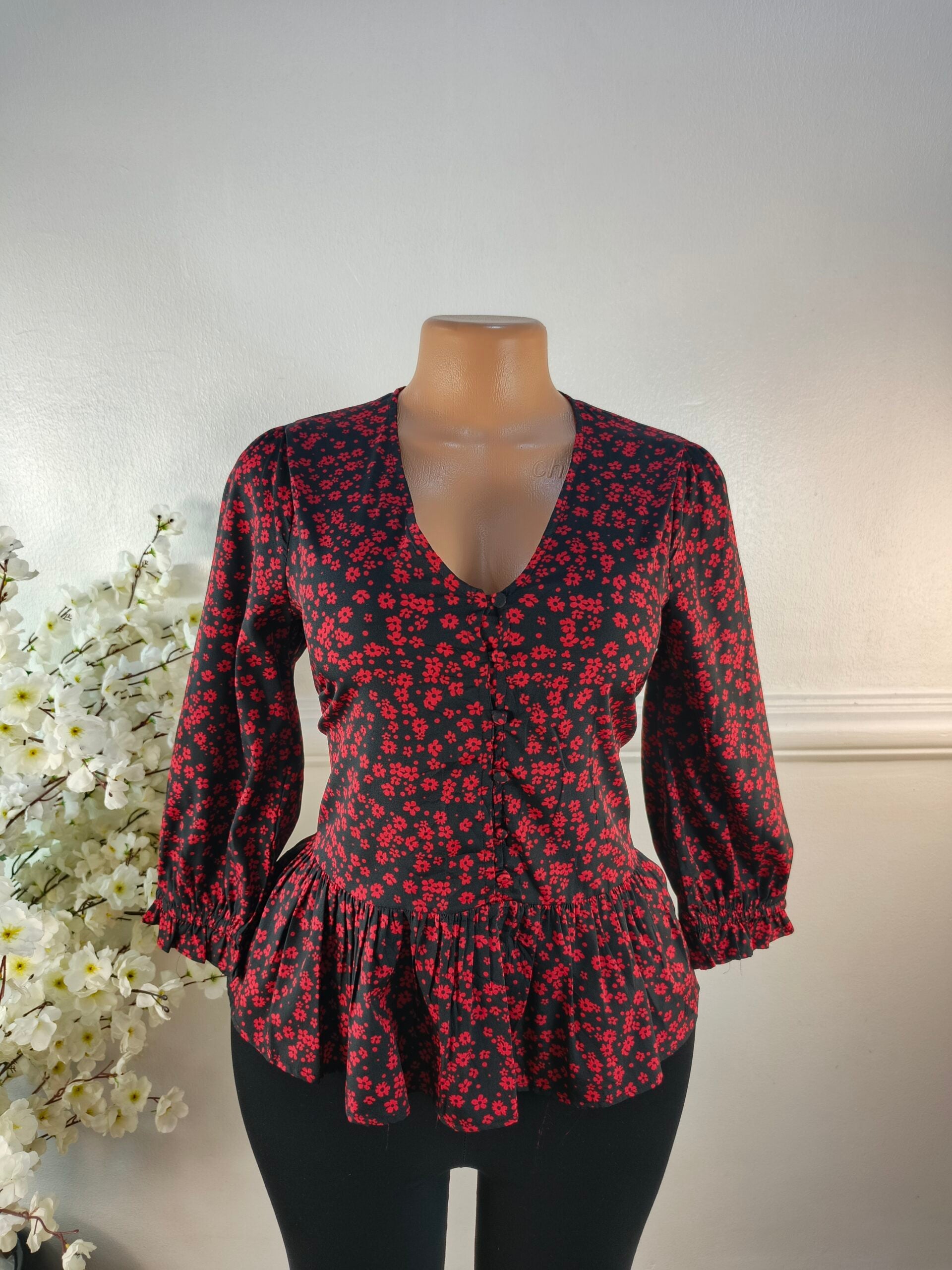 NEW LOOK UK SIZE 8 [RED&amp;BLACK] image 0