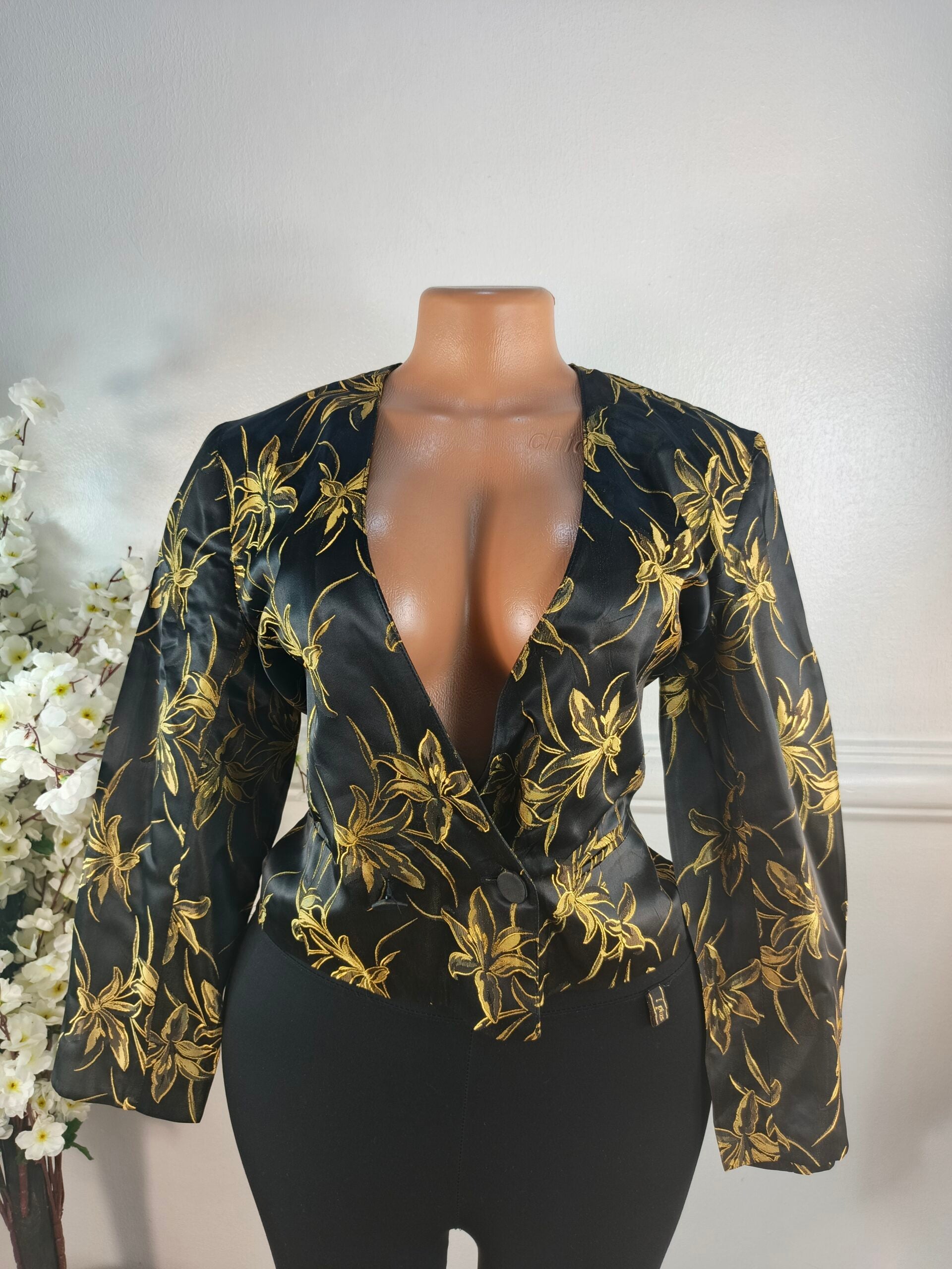 BLAZER UK SIZE 10 [LENGHT 20 INCHES, GOLG] image 0
