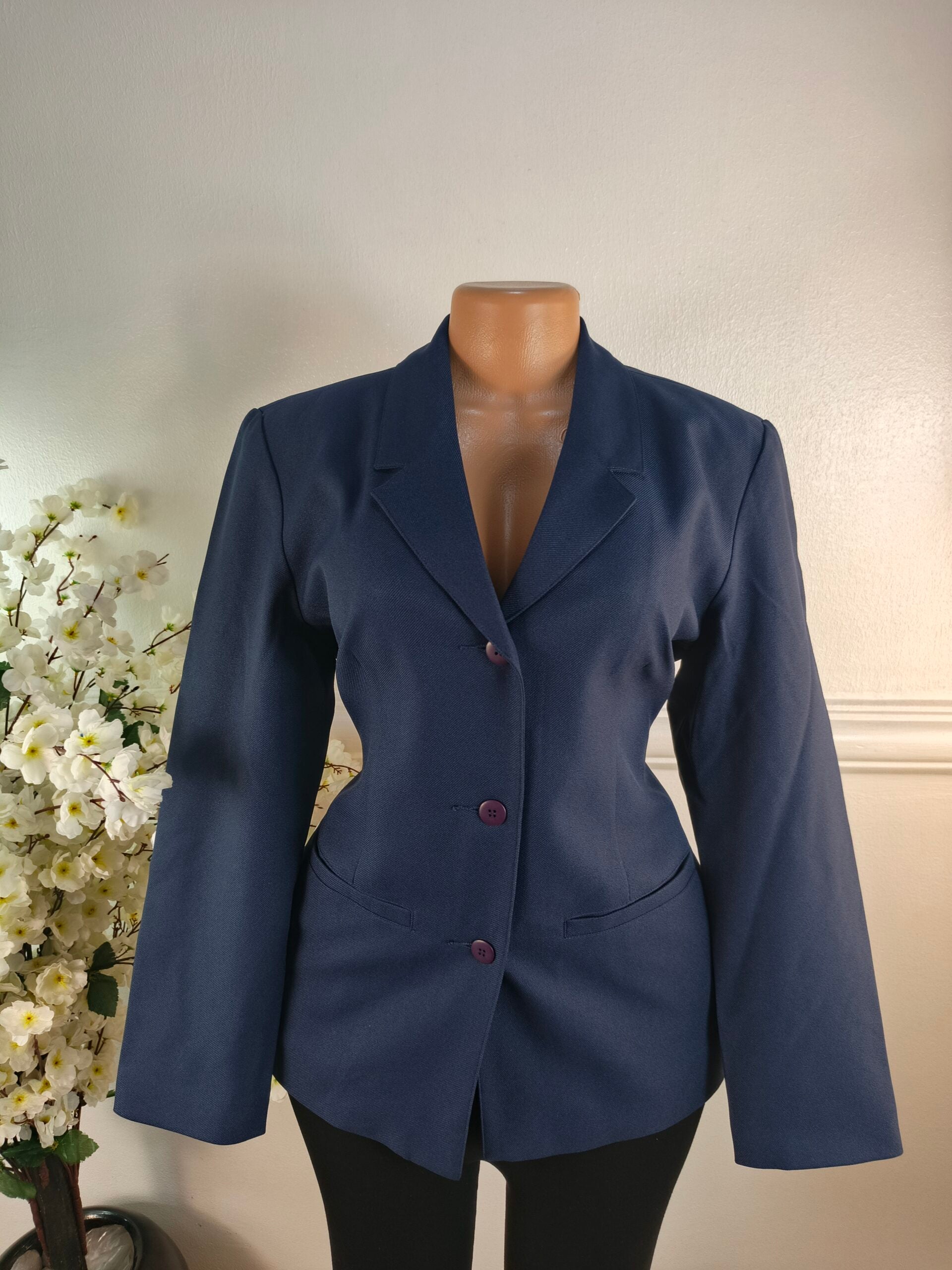 DAMART UK SIZE 12 [LENGTH 28 INCHES, NAVY BLUE] image 0