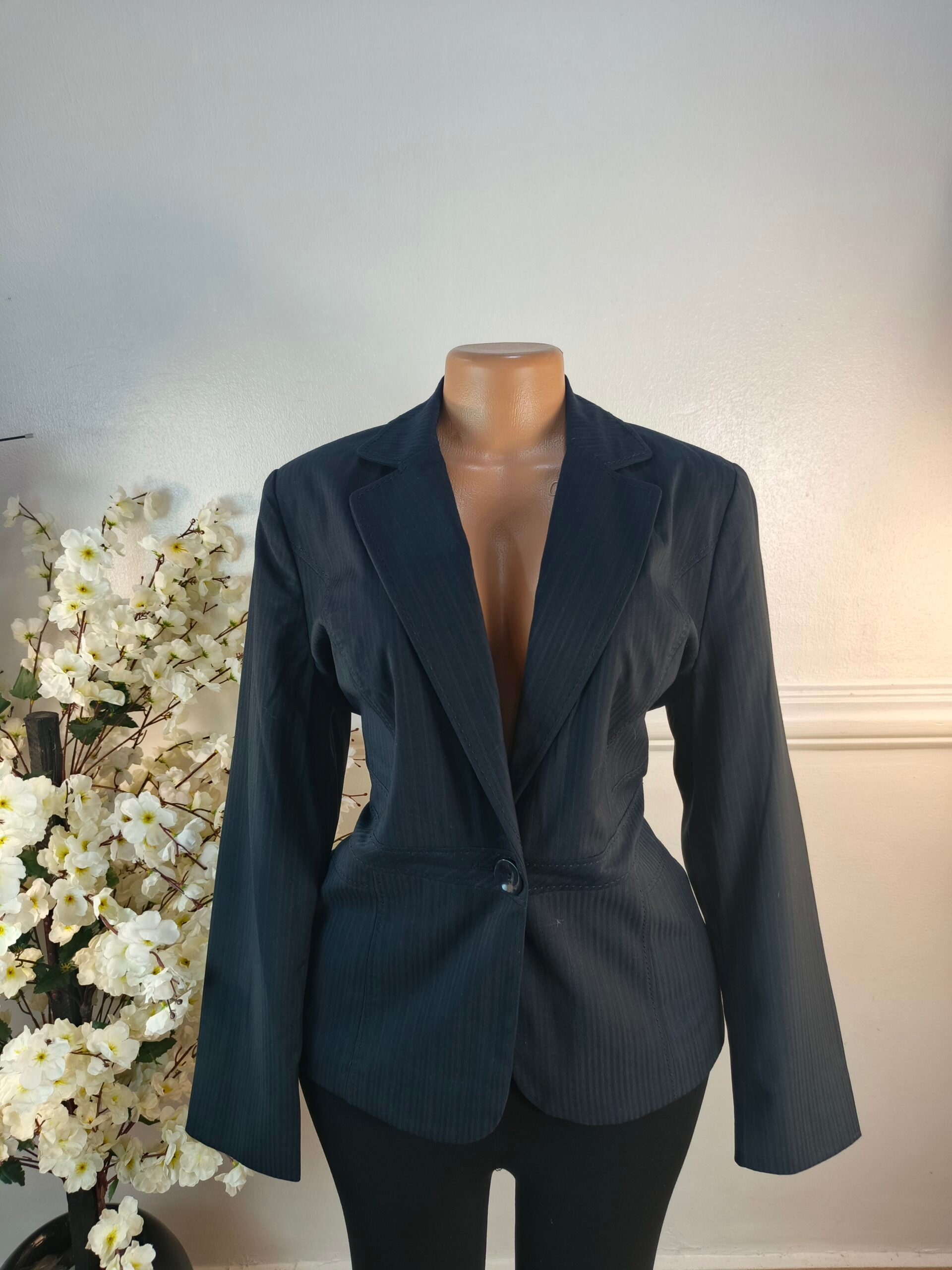 W. COLLECTION UK SIZE 12 [LENGTH 26 INCHES, NAVY BLUE] image 0