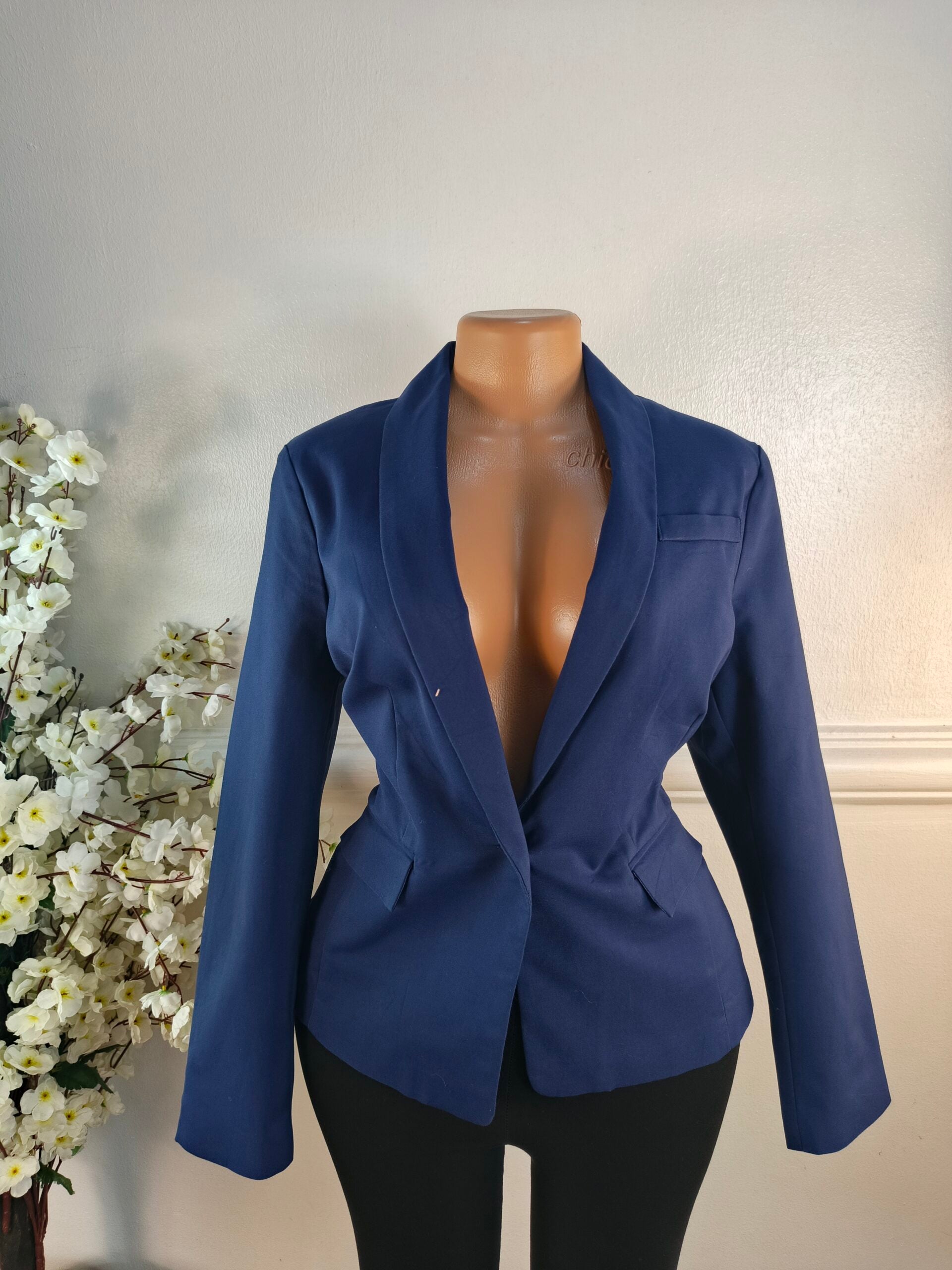 NEW LOOK UK SIZE 14 [LENGTH 27 INCHES, NAVY BLUE] image 0