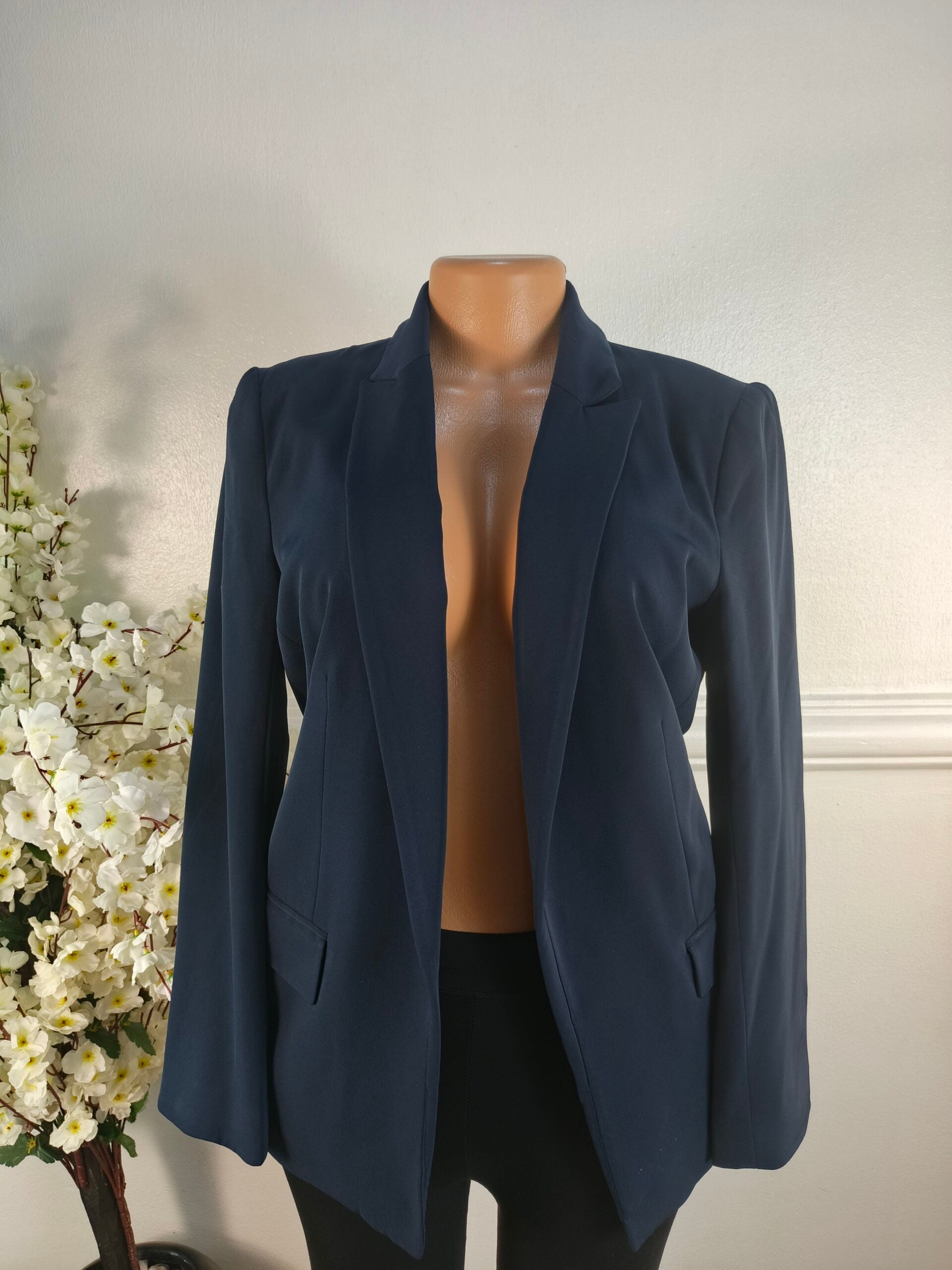 H&amp;M UK SIZE 10 [LENGHT 27 INCHES, NAVY BLUE] image 0