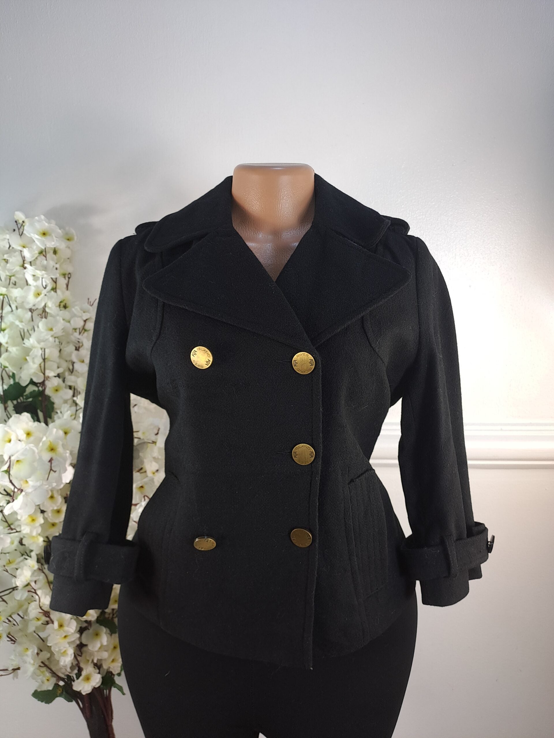RIVER ISLAND UK SIZE 12 [LENGHT 23 INCHES, BLACK] image 0