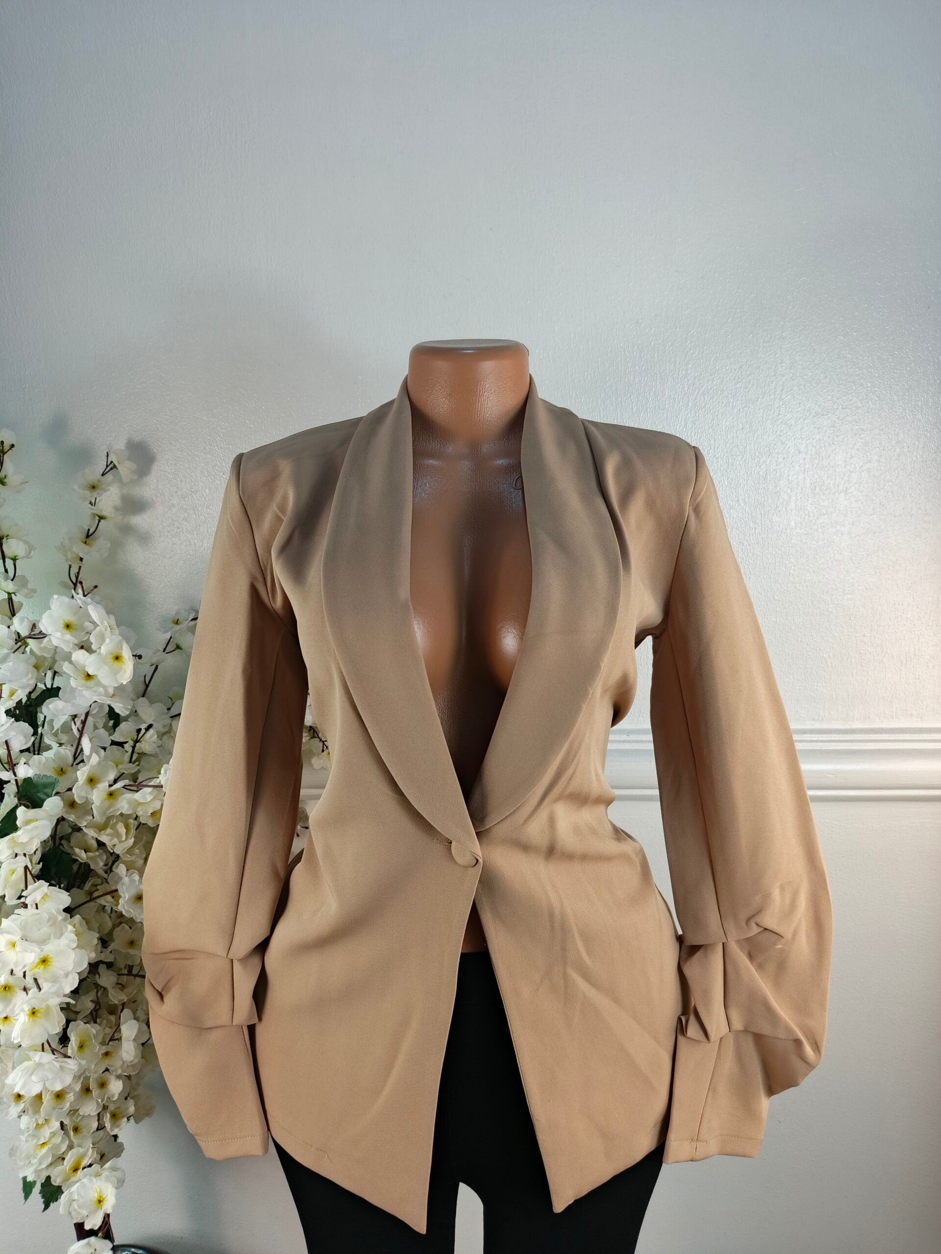 BOOHOO UK SIZE 10 [LENGTH 30 INCHES, COTTON BROWN] image 0