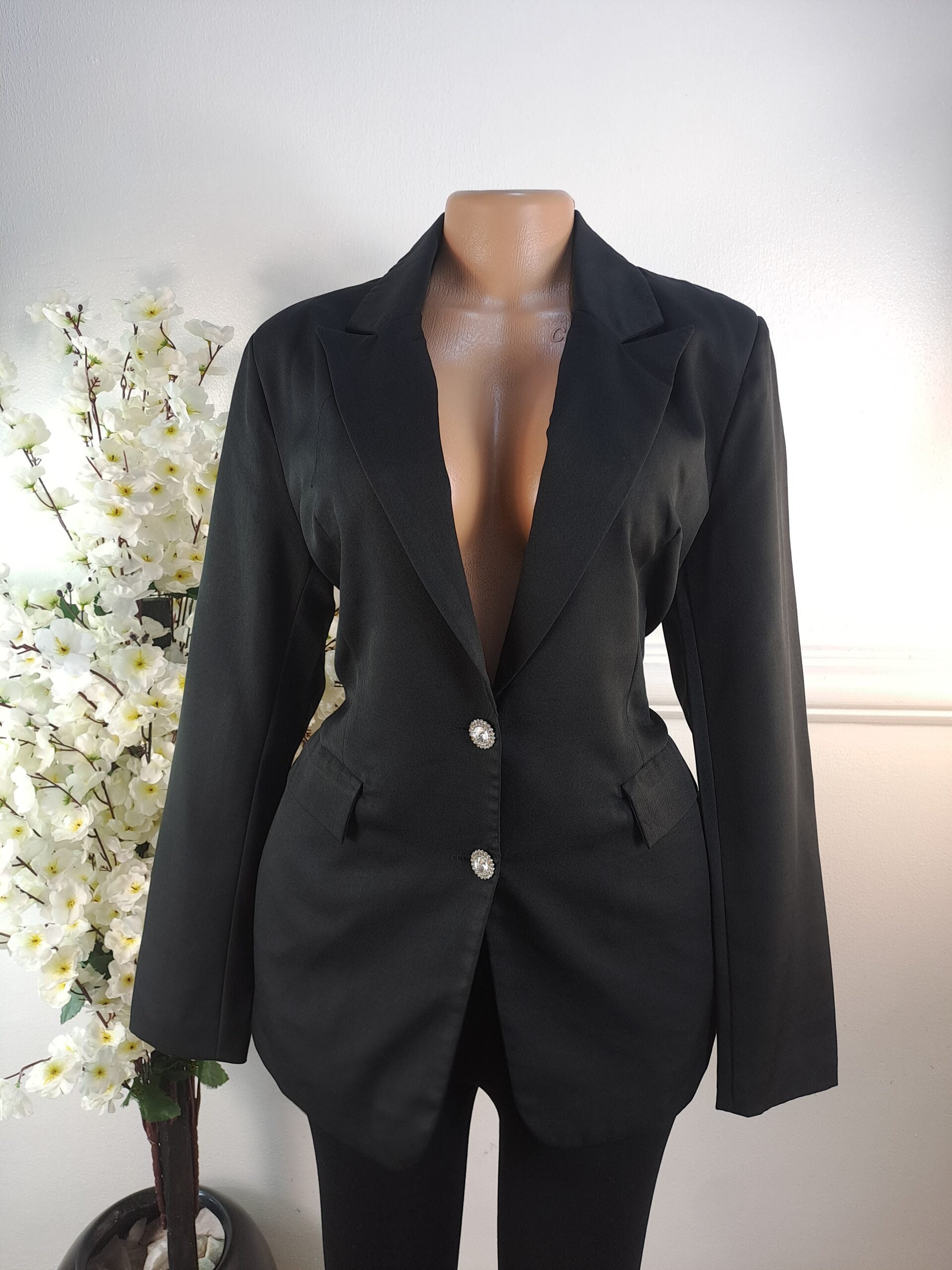 BOOHOO UK SIZE 12 [LENGTH 30 INCHES, BLACK] image 0