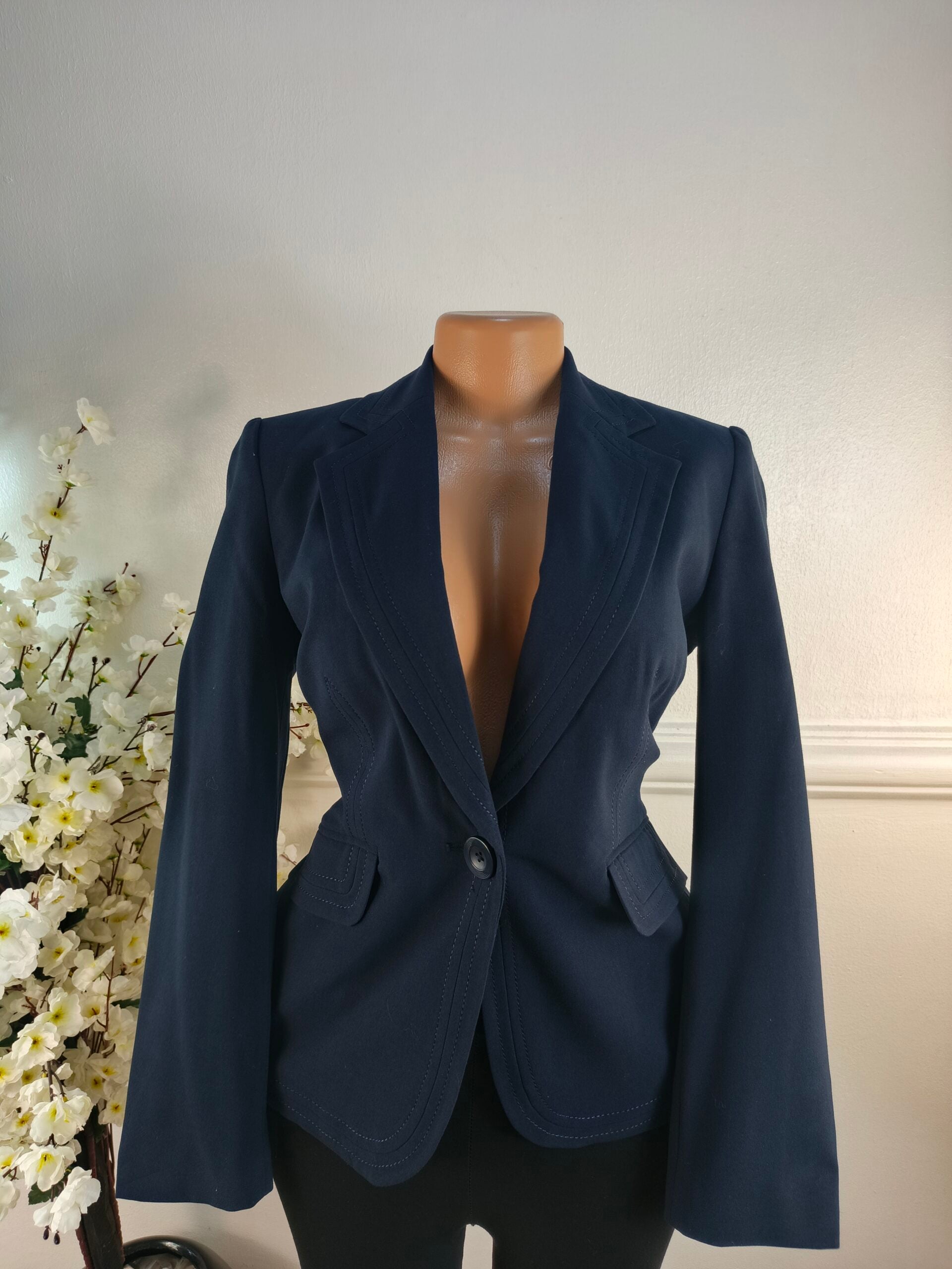 MARK &amp; SPENCER UK SIZE 8 [LENGHT 25 INCHES, NAVY BLUE] image 0