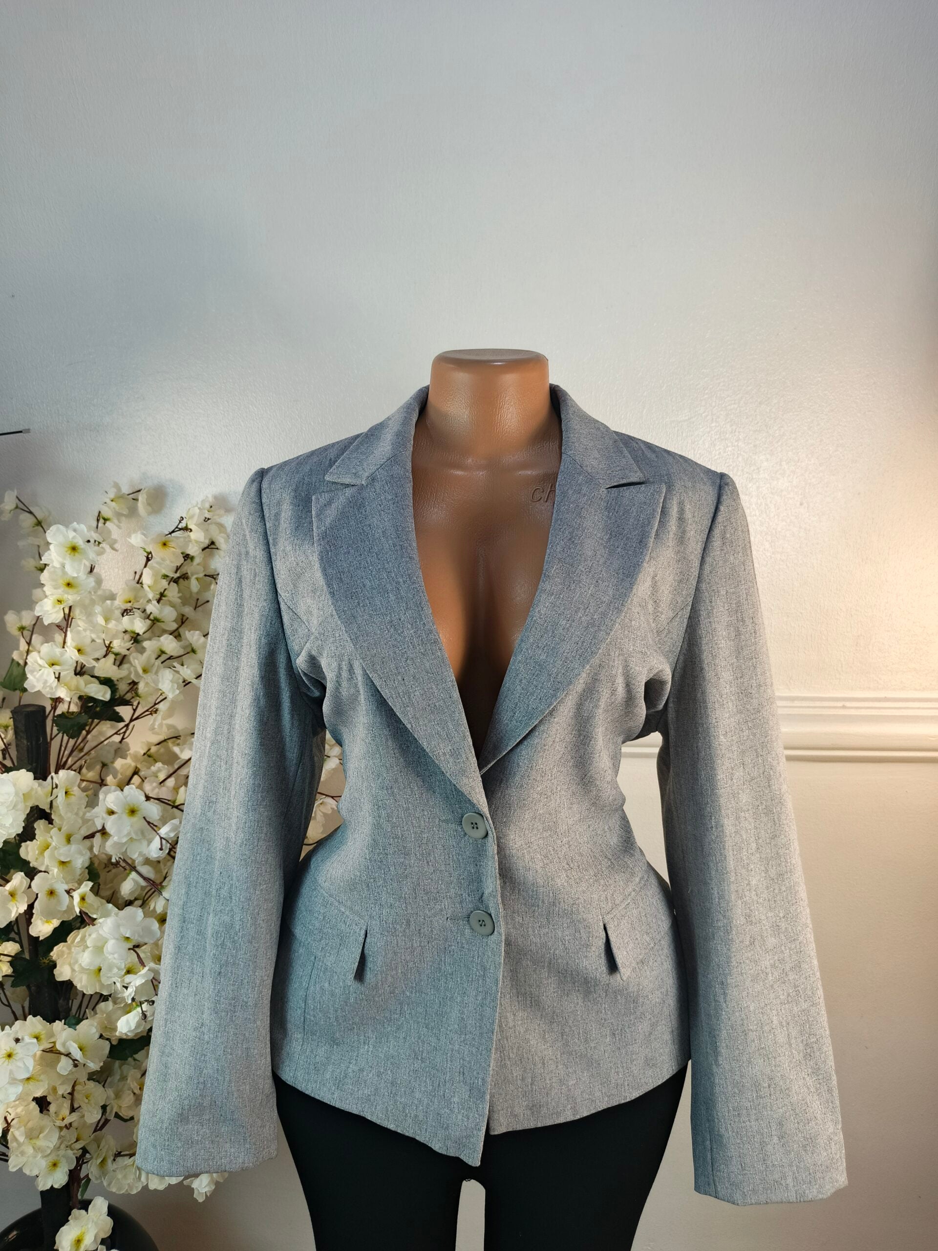 NEW LOOK UK SIZE 14 [LENGTH 26 INCHES, GREY] image 0