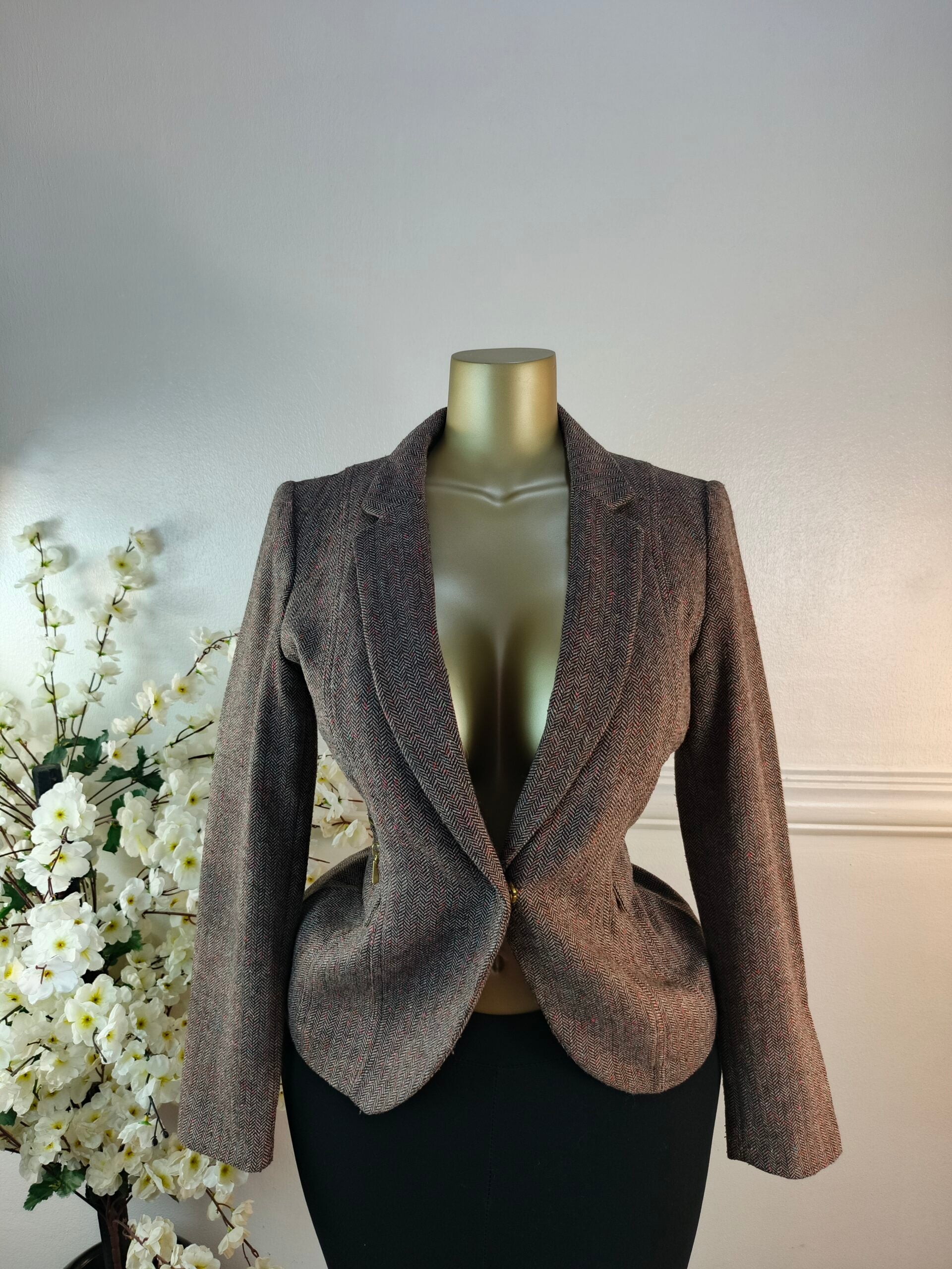 H&amp;M UK SIZE 10 [LENGTH 25 INCHES, BROWN] image 0