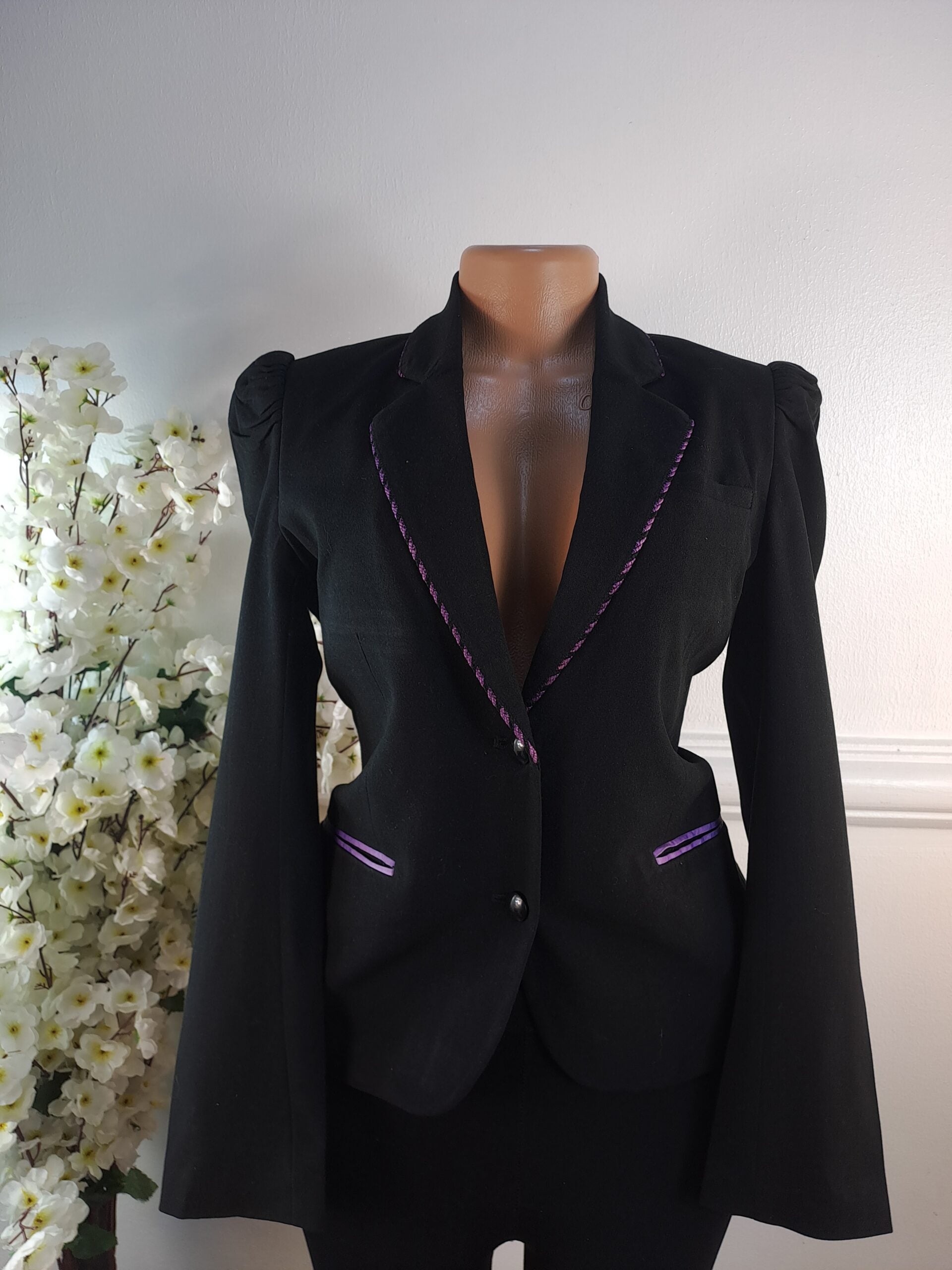 BLAZER UK SIZE 10 [LENGTH 24 INCHES, BLACK] image 0