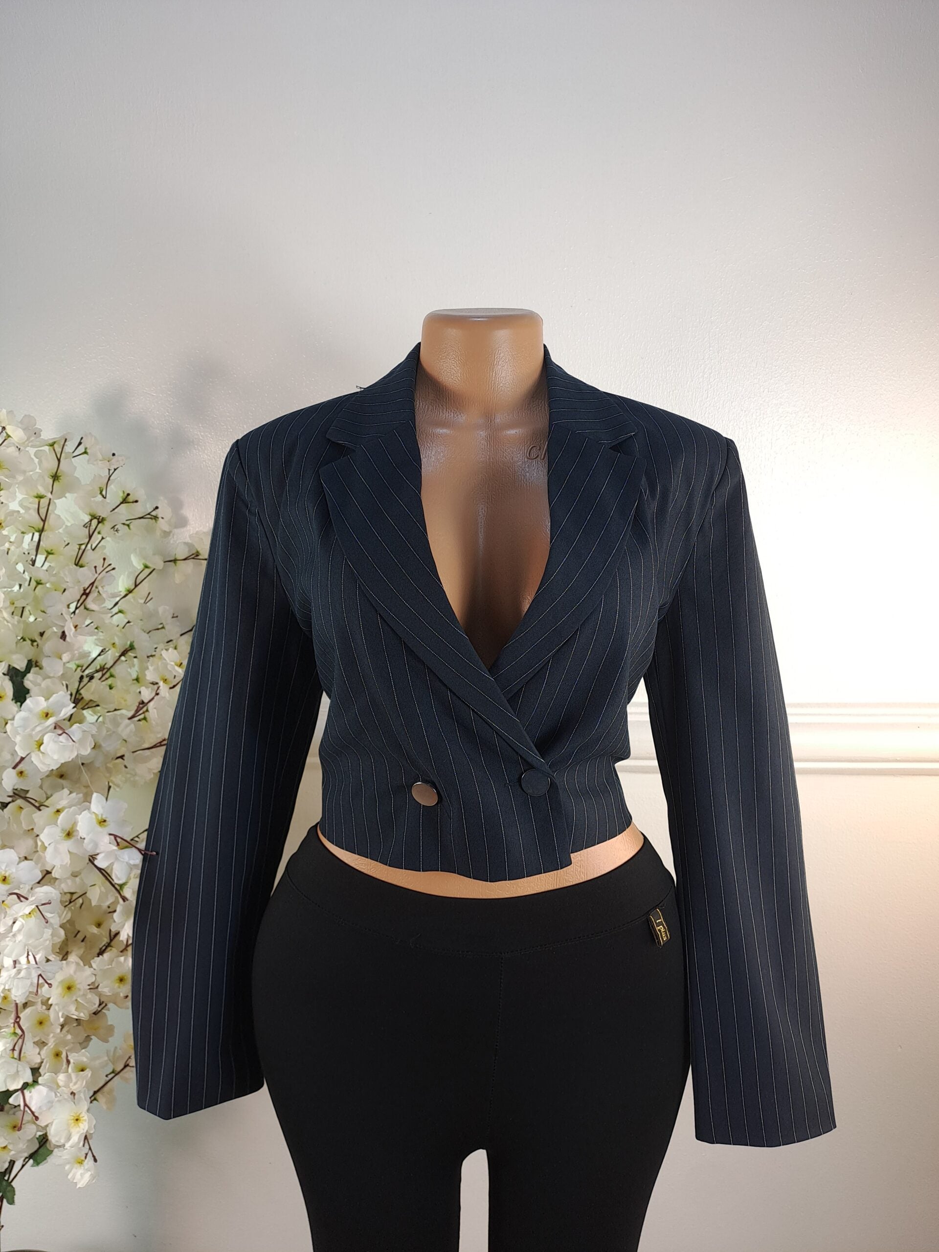STRANDIVARIUS UK SIZE 12 [LENGTH 19 INCHES, NAVY BLUE] image 0