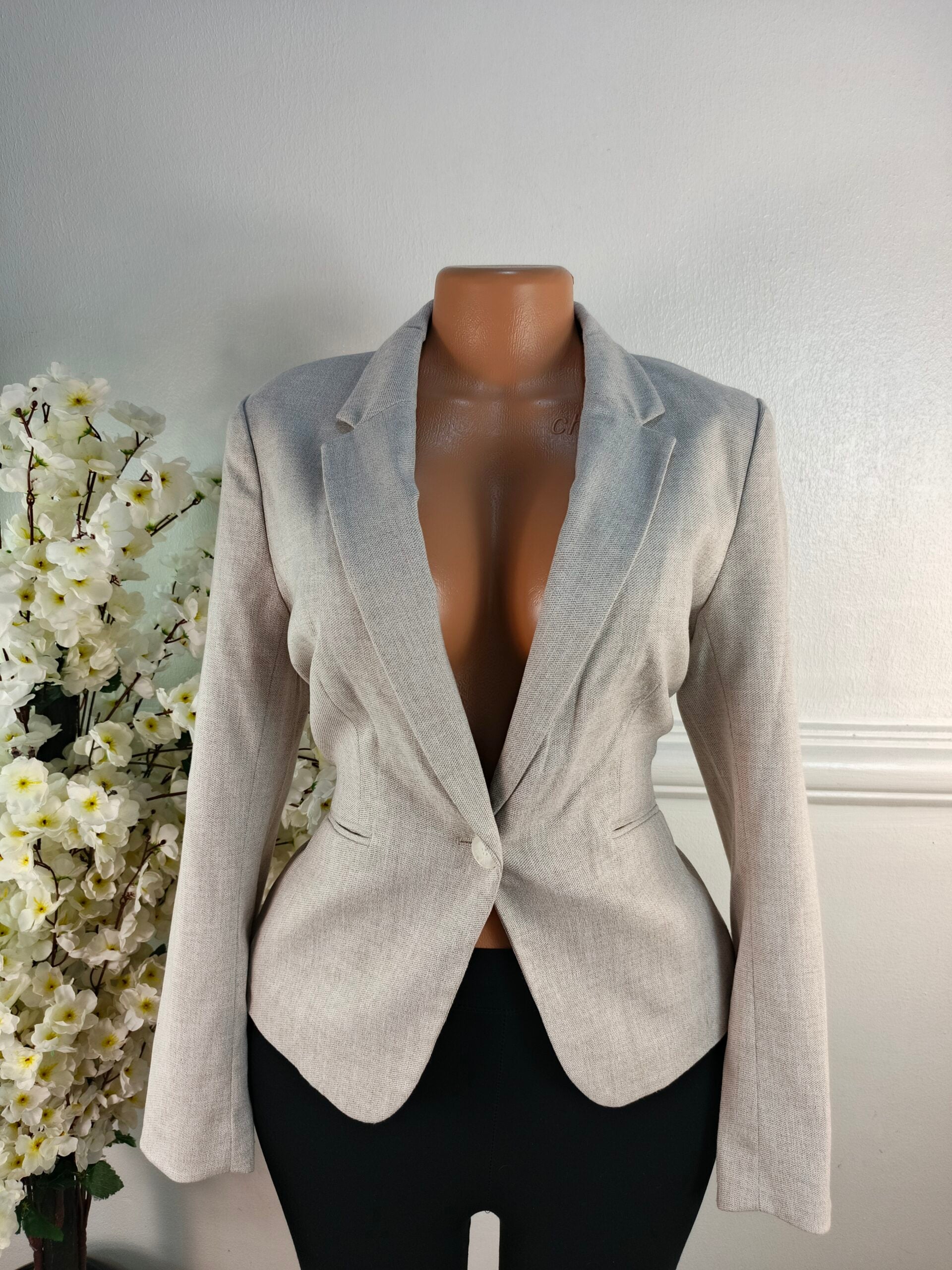 H&amp;M UK SIZE 10 [LENGTH 24 INCHES, GREY] image 0