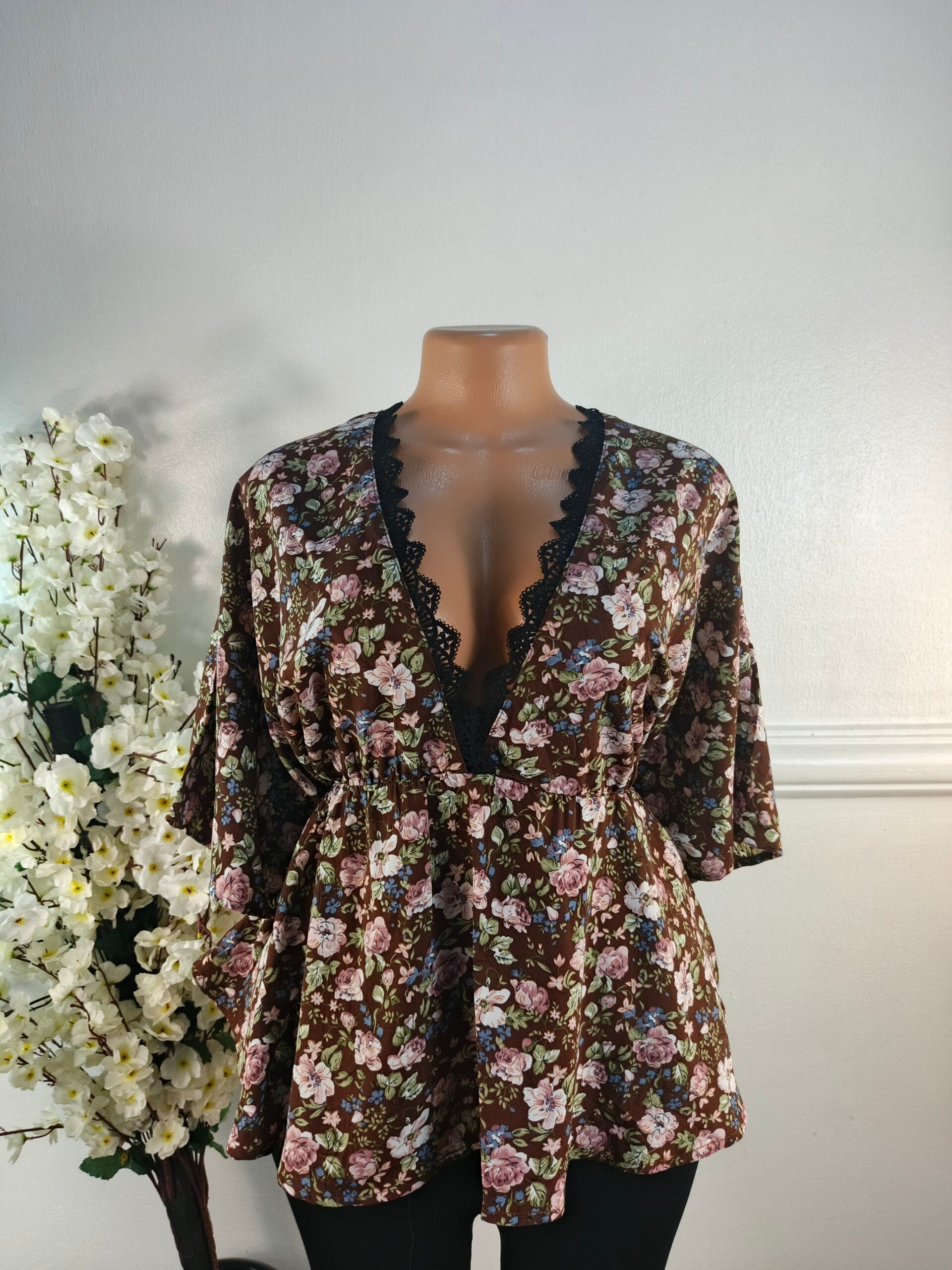SHEIN UK SIZE 20 [BROWN] image 0
