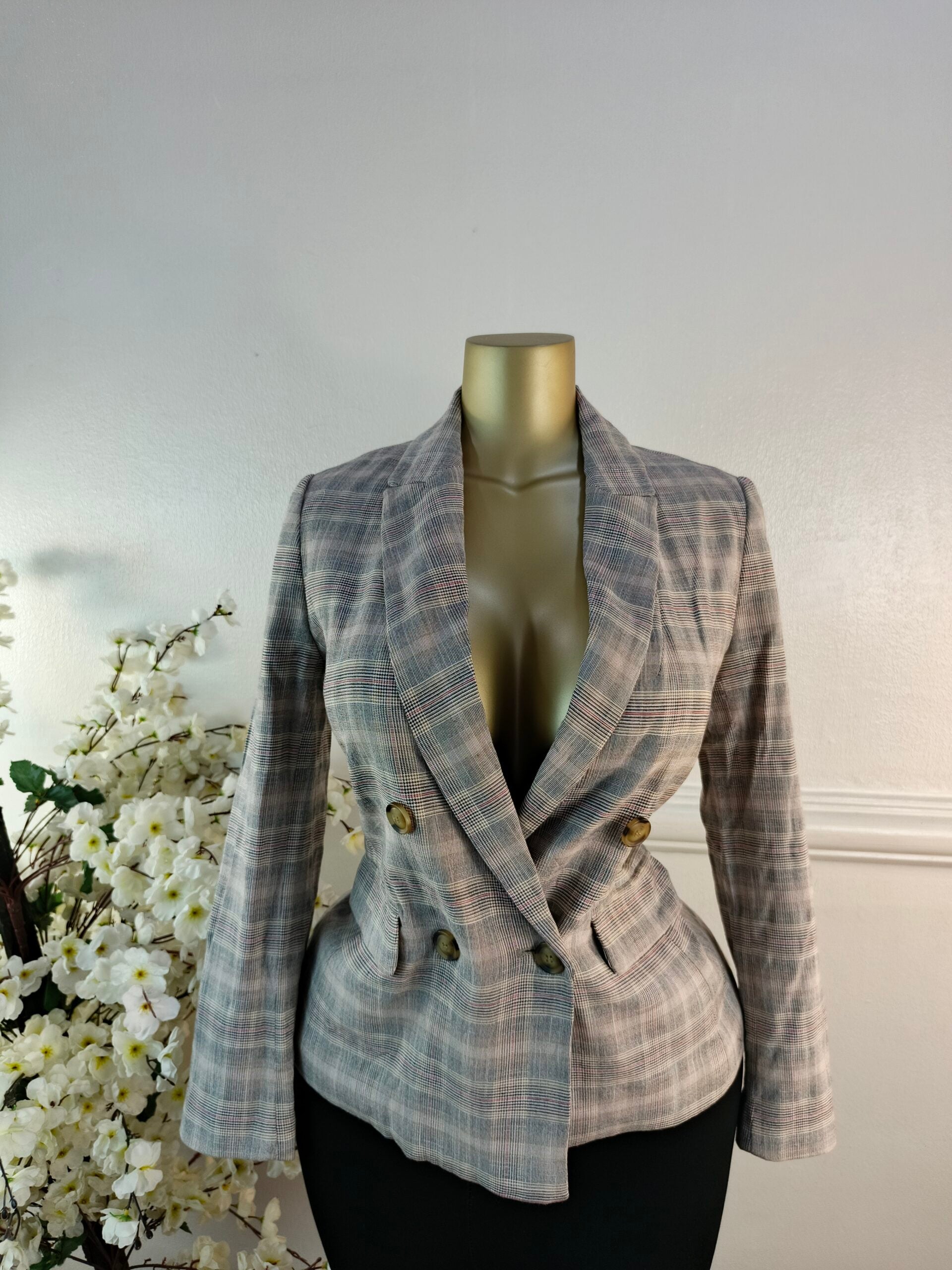 NEXT PETITE UK SIZE 8 [LENGTH 26 INCHES, CHECKERS] image 0