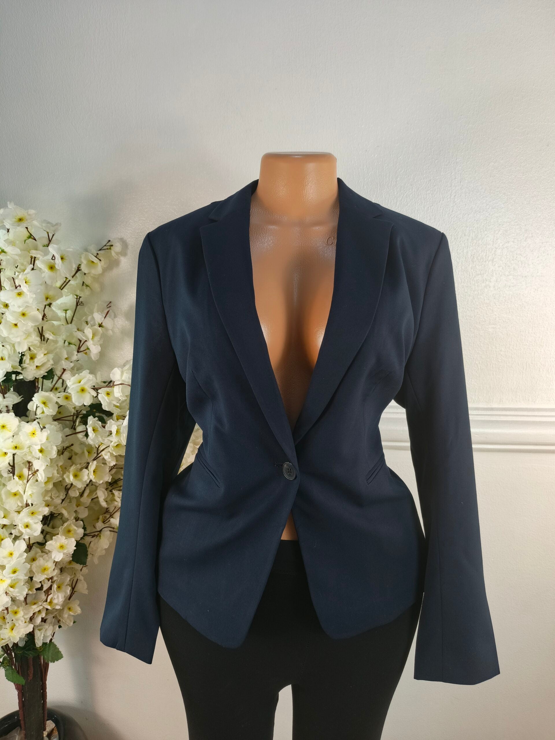 H&amp;M UK SIZE 14 [LENGTH 26 INCHES, NAVY BLUE] image 0
