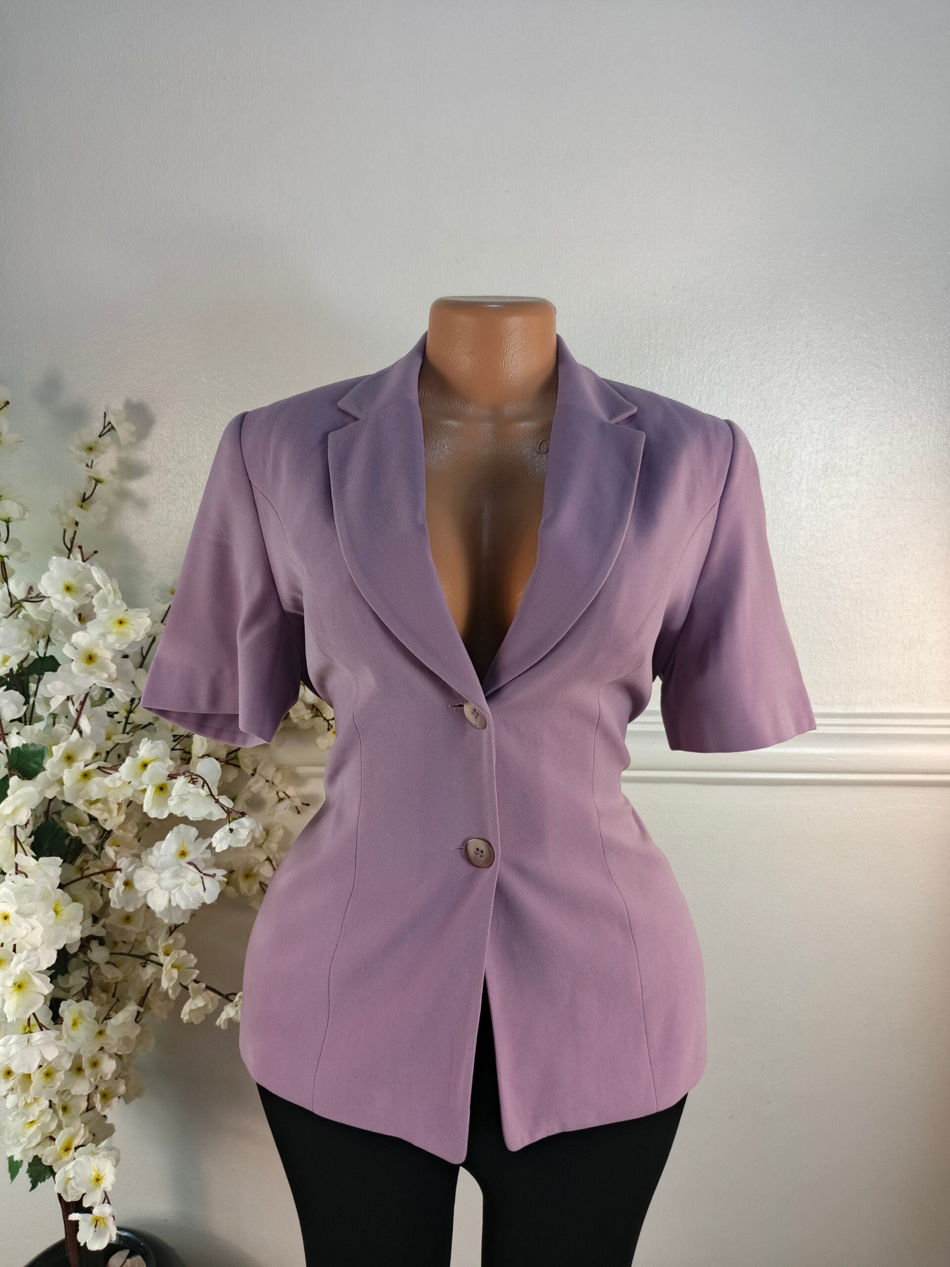BLAZER UK SIZE 12 [LENGTH 28 INCHES, ONION PURPLE] image 0