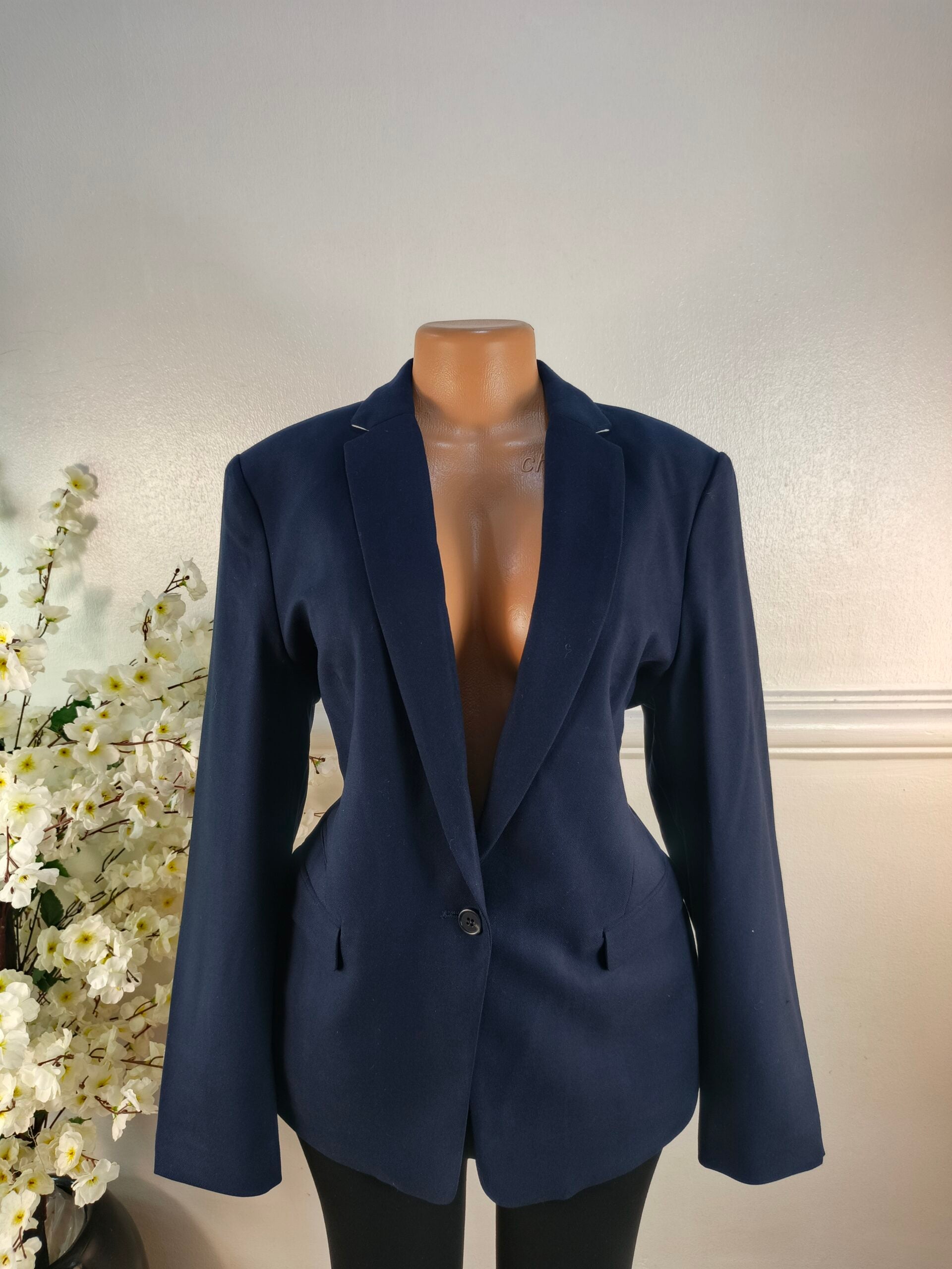 NEXT TAILORING UK SIZE 16 [LENGTH 28 INCHES, NAVY BLUE] image 0