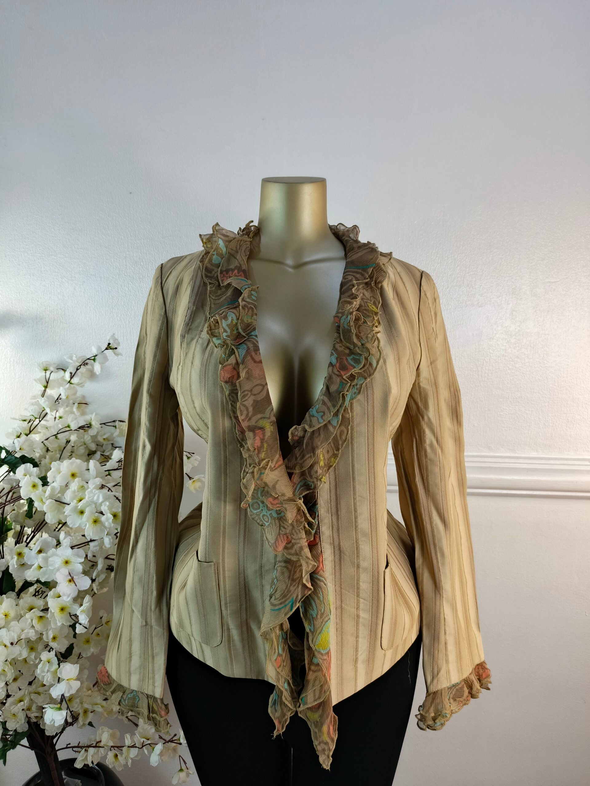 DEVERNOIS UK SIZE 14 [LENGTH 26 INCHES, BROWN] image 0
