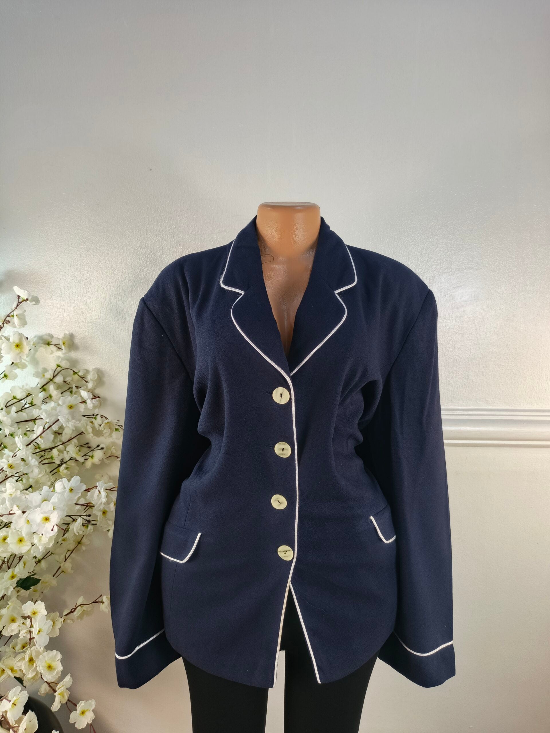 BLAZER UK SIZE 18 [LENGTH 30 INCHES,NAVY BLUE] image 0