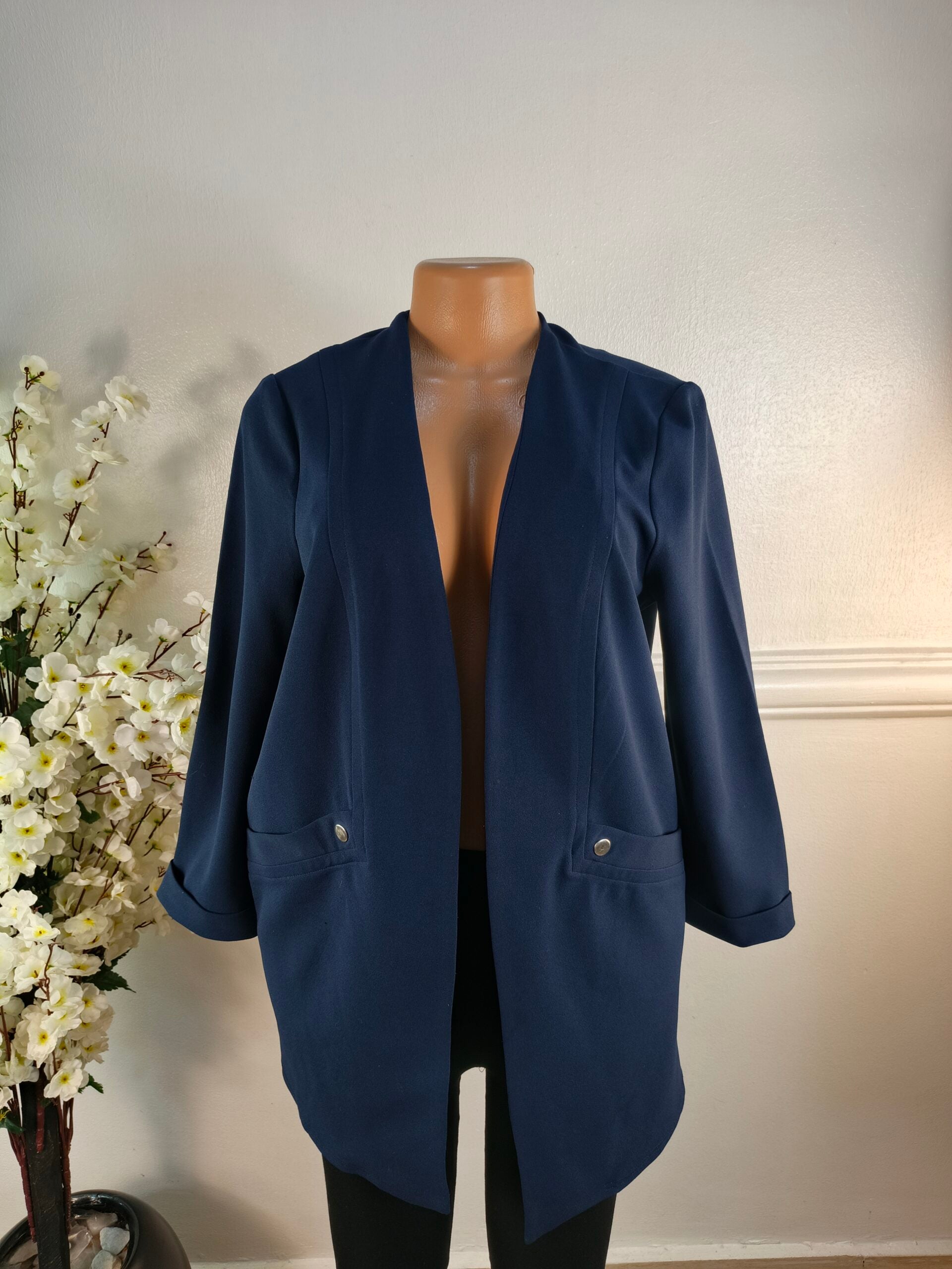 WALLIS UK SIZE 12 [NAVY BLUE, L33 INCHES] image 0