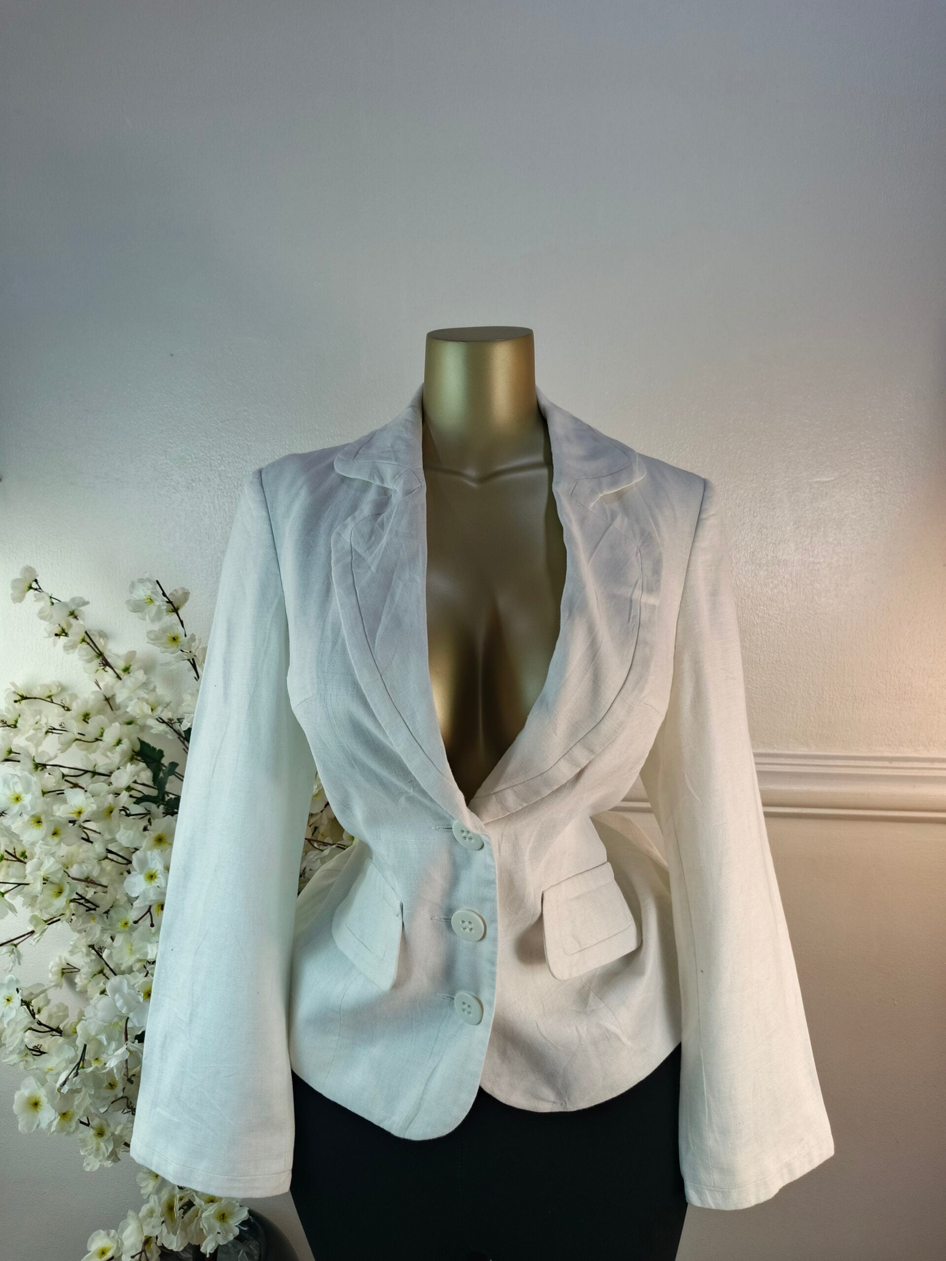 E. UK SIZE 12 [LENGTH 25 INCHES, WHITE] image 0