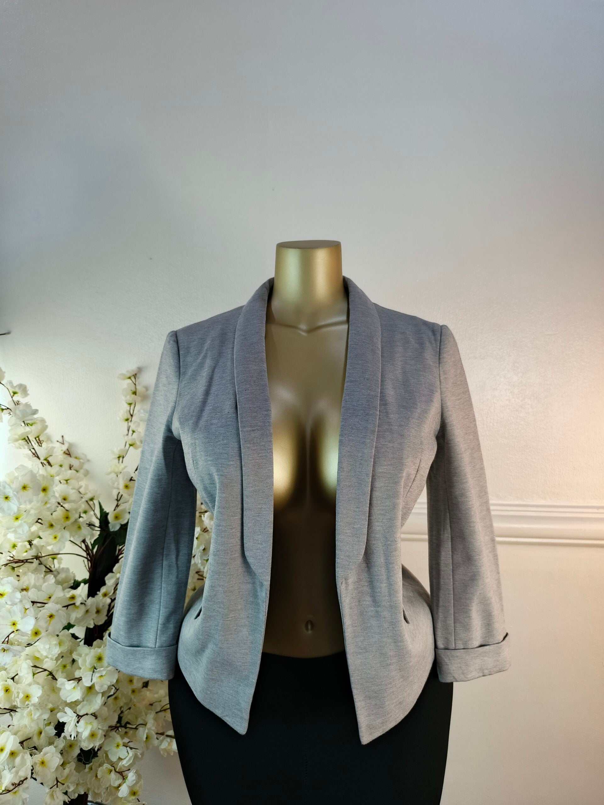 MISS SELFRIDGE UK SIZE 10 [LENGTH 24 INCHES, GREY] image 0