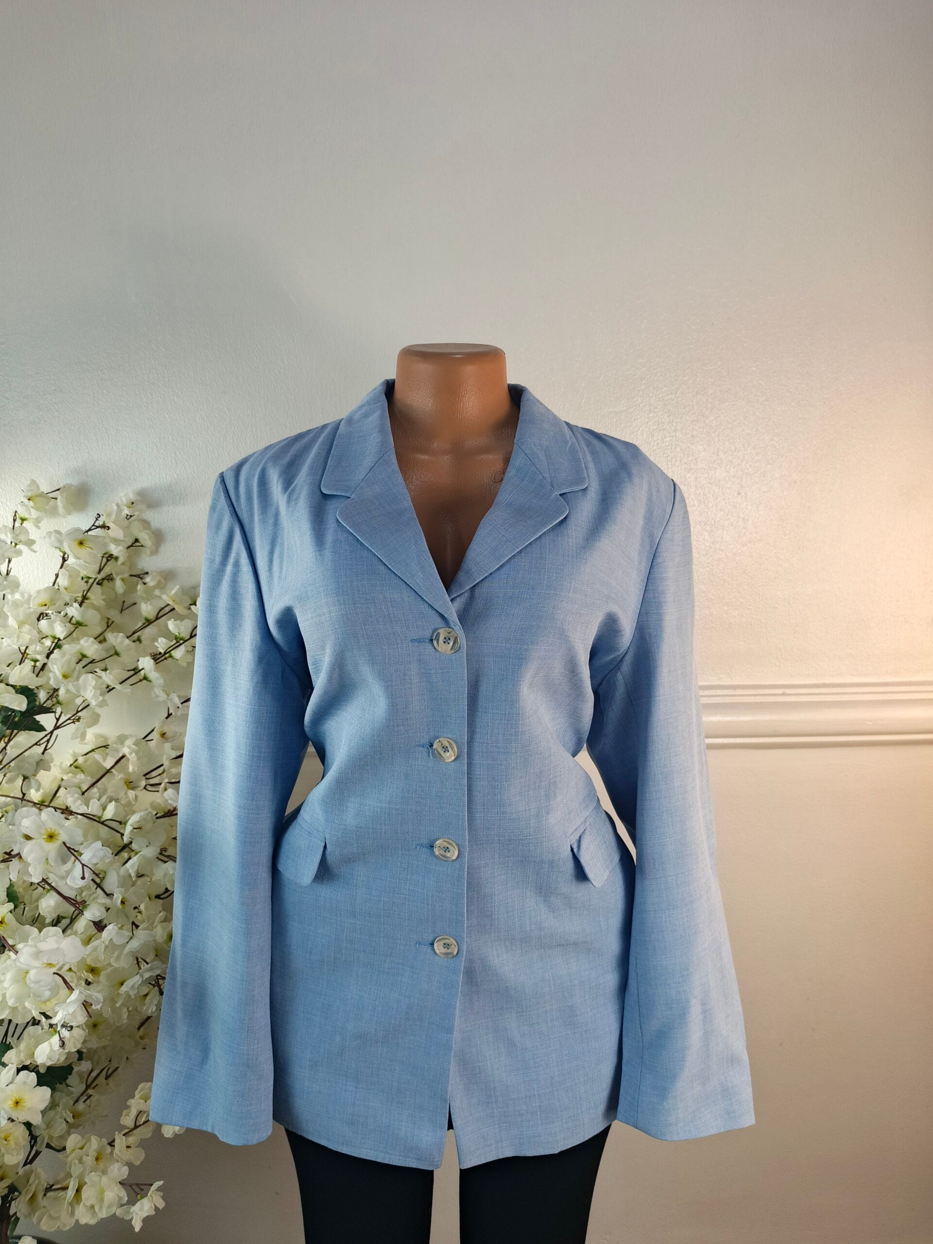 BONMARCHE UK SIZE 16 [LENGTH 30 INCHES, SKY BLUE] image 0