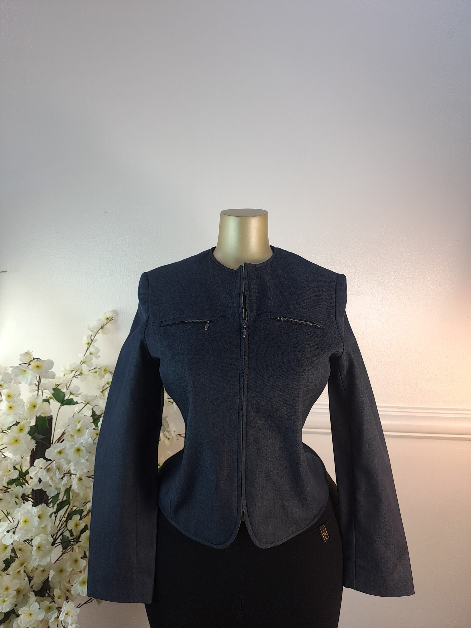 BLAZER UK SIZE 8 [LENGTH 23 INCHES, NAVY BLUE] image 0