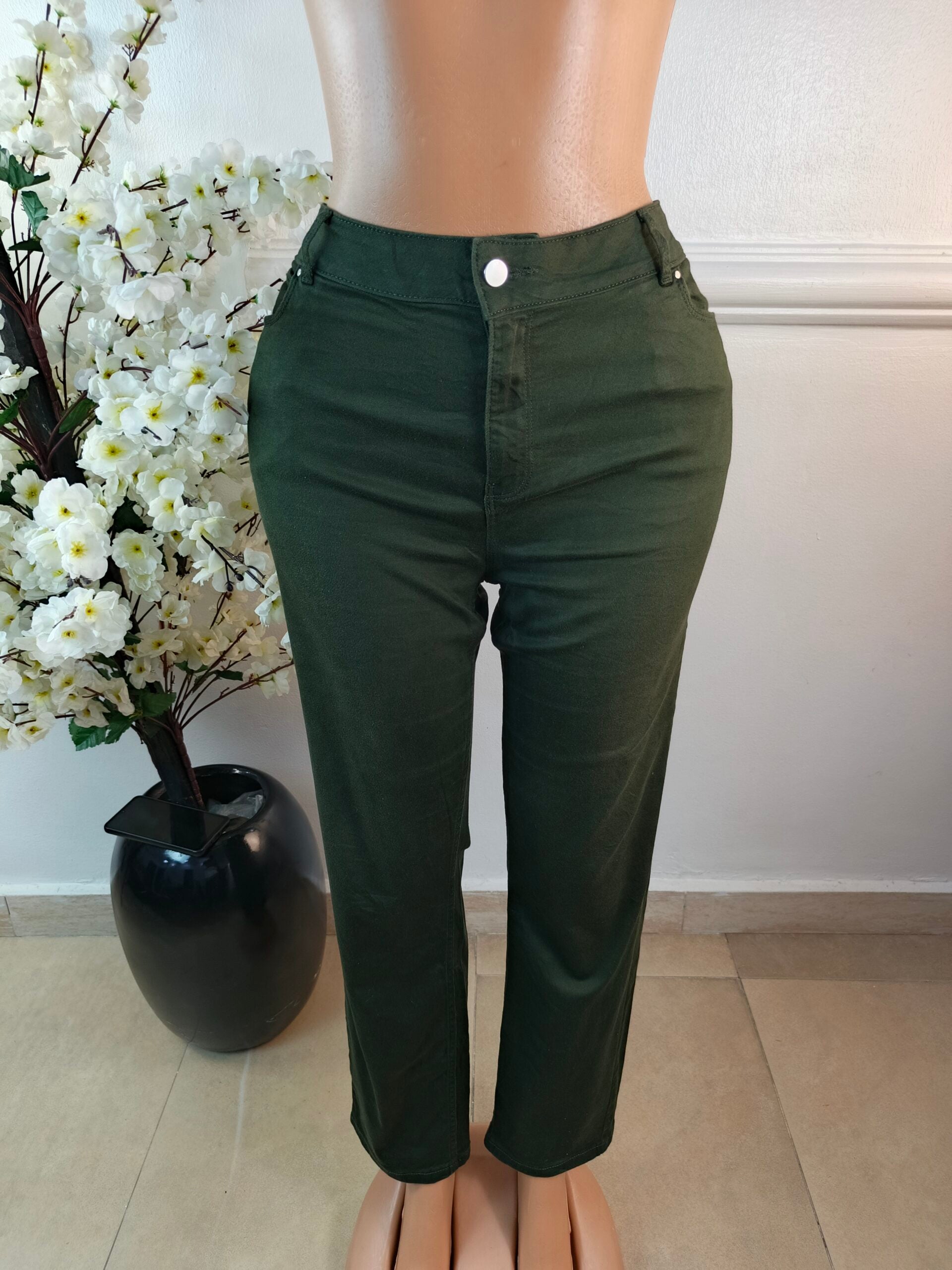 DUNNES UK SIZE 16 [LENGTH 40 INCHES, OLIVE] image 0
