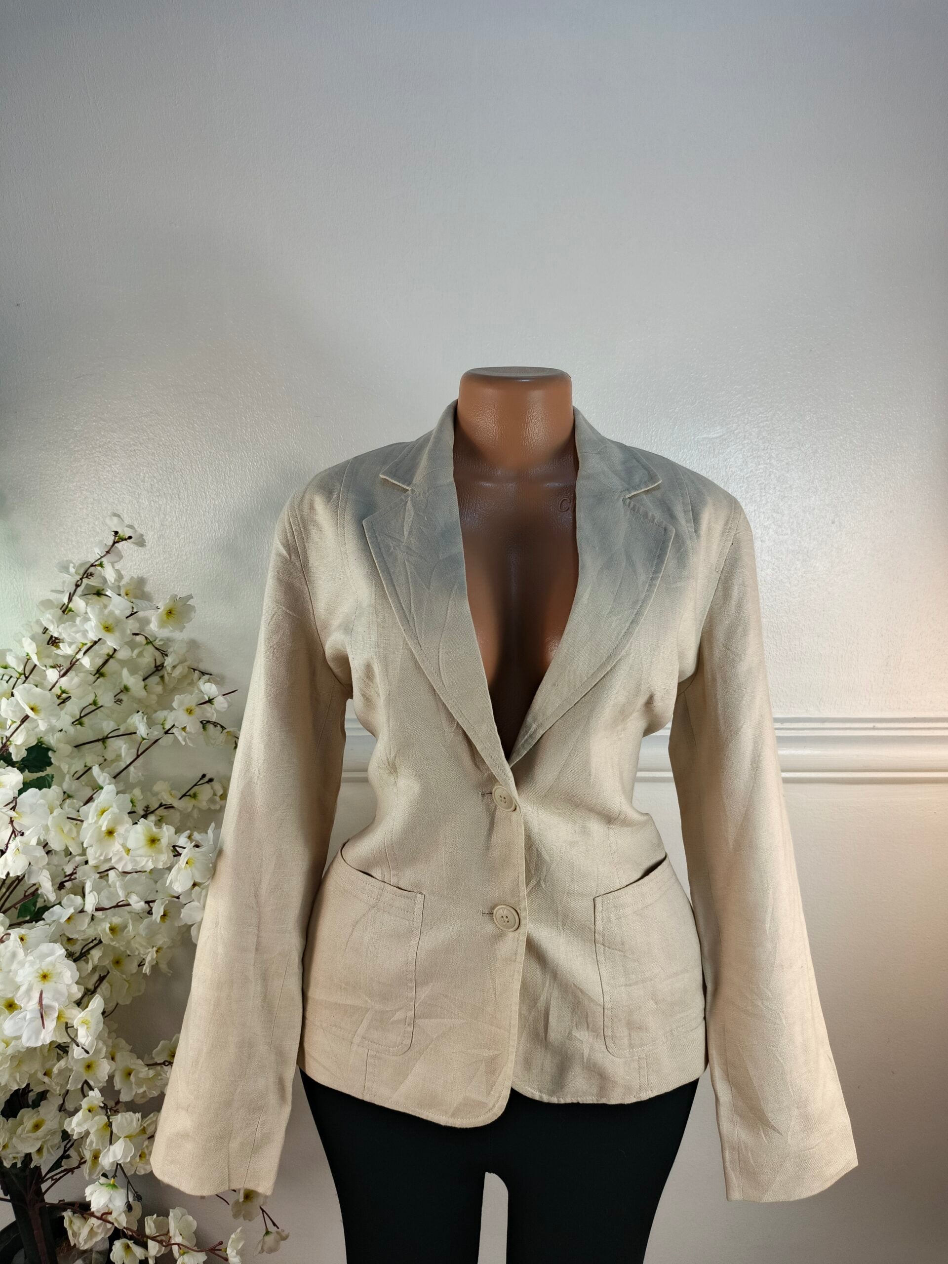 LOVE UK SIZE 14 [LENGTH 27 INCHES, CREAM] image 0