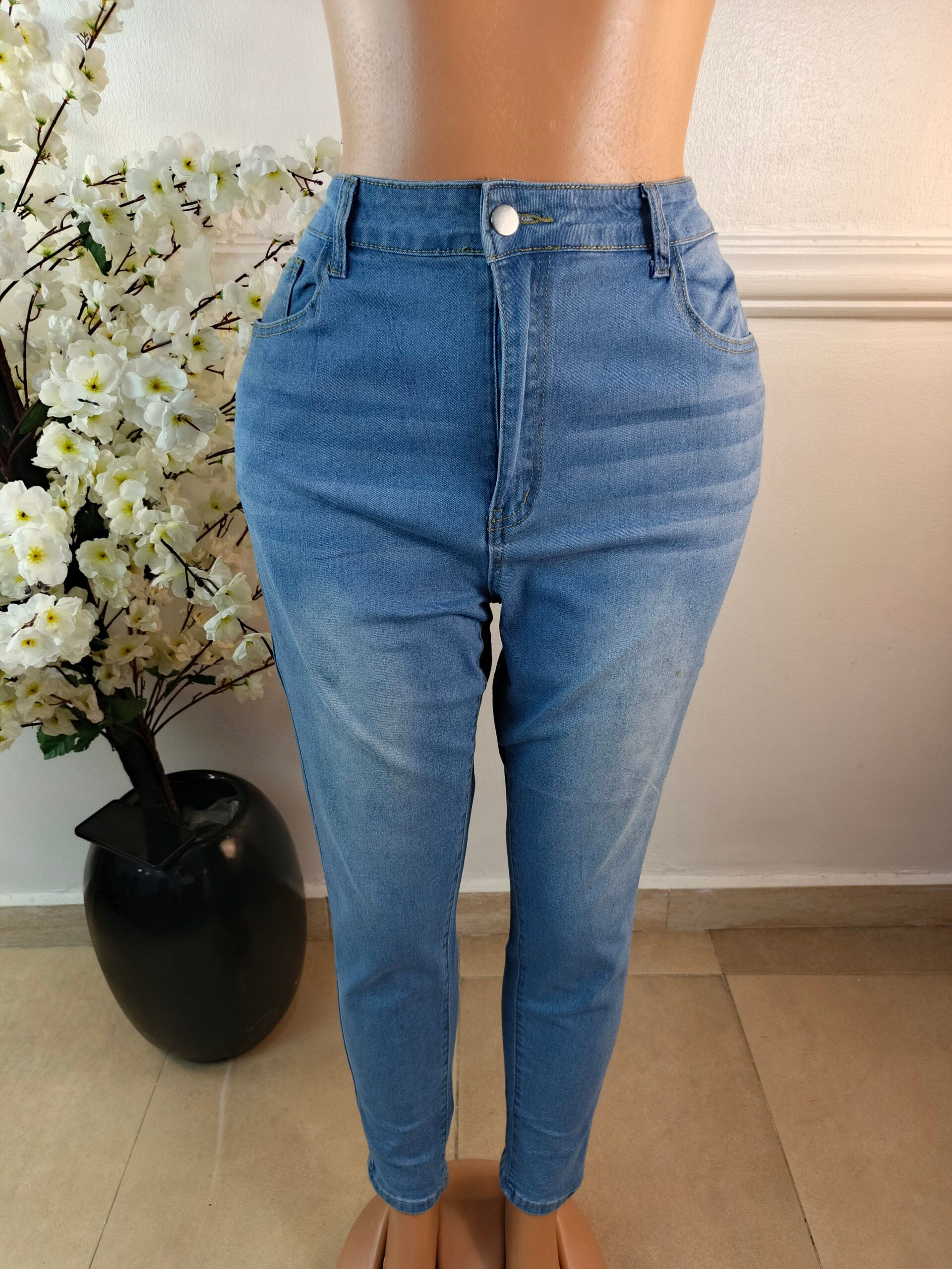 SHEIN CURVE UK SIZE 16 [LENGTH 40 INCHES, BLUE] image 0