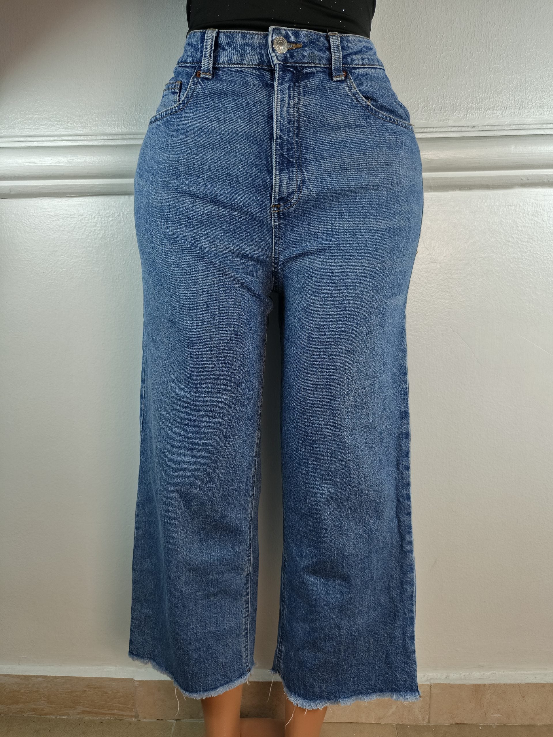 WIDE LEG CROPPED UK 12, L-38 INCHES image 0