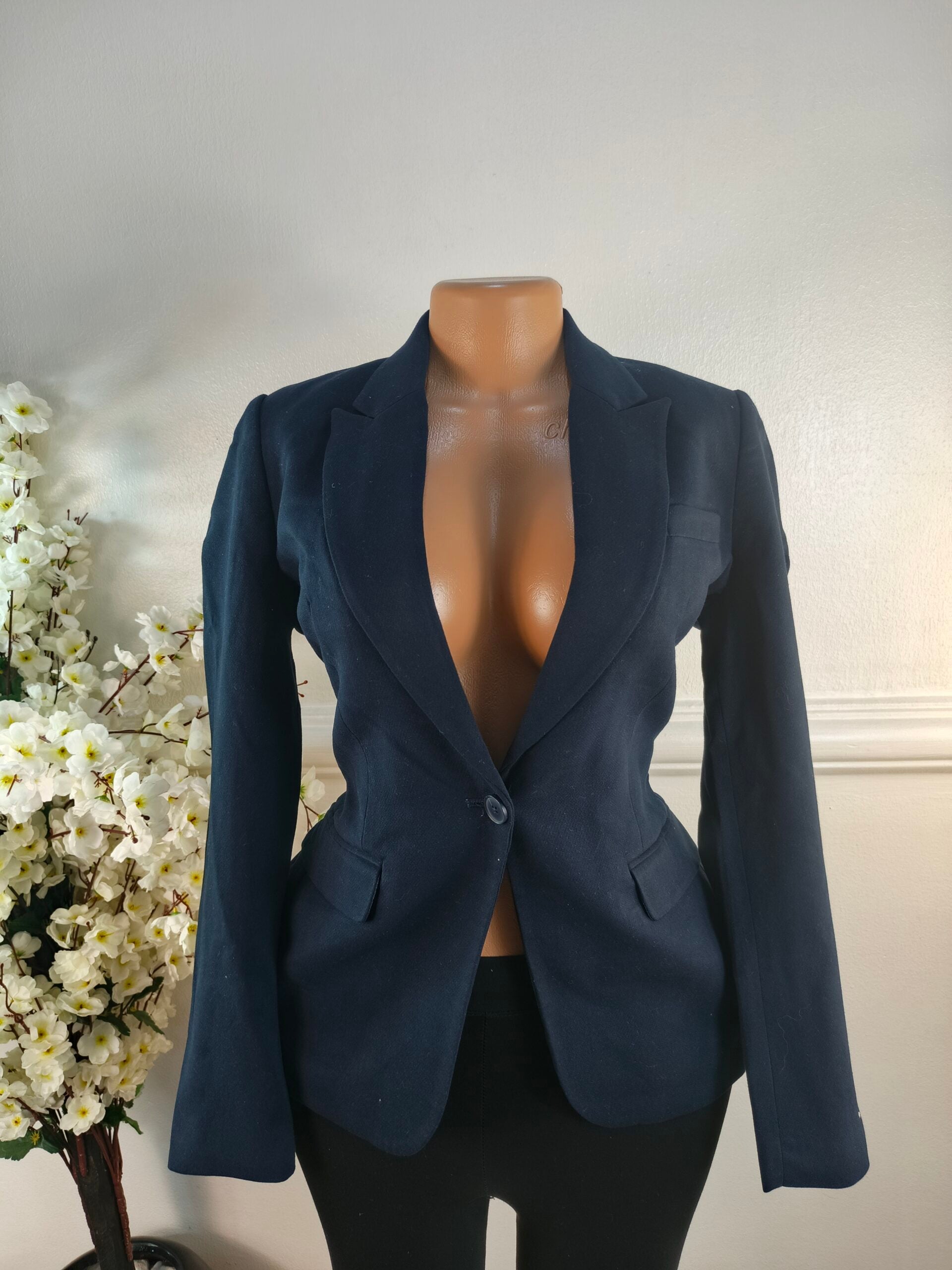 NEXT TAILORING UK SIZE 8 [LENGHT 26 INCHES, NAVY BLUE] image 0