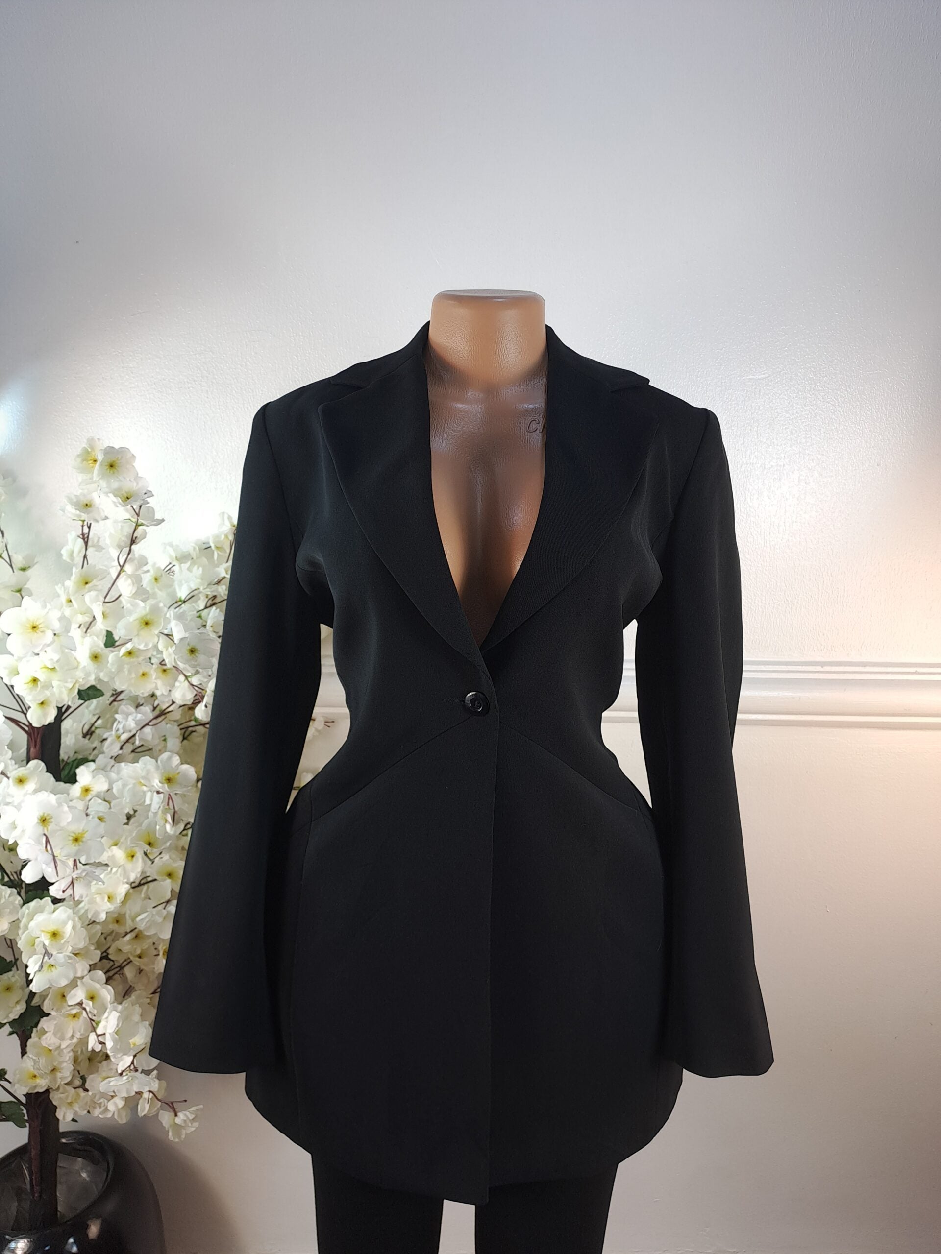RIVER ISLAND UK SIZE 10 [LENGTH 32 INCHES, BLACK] image 0