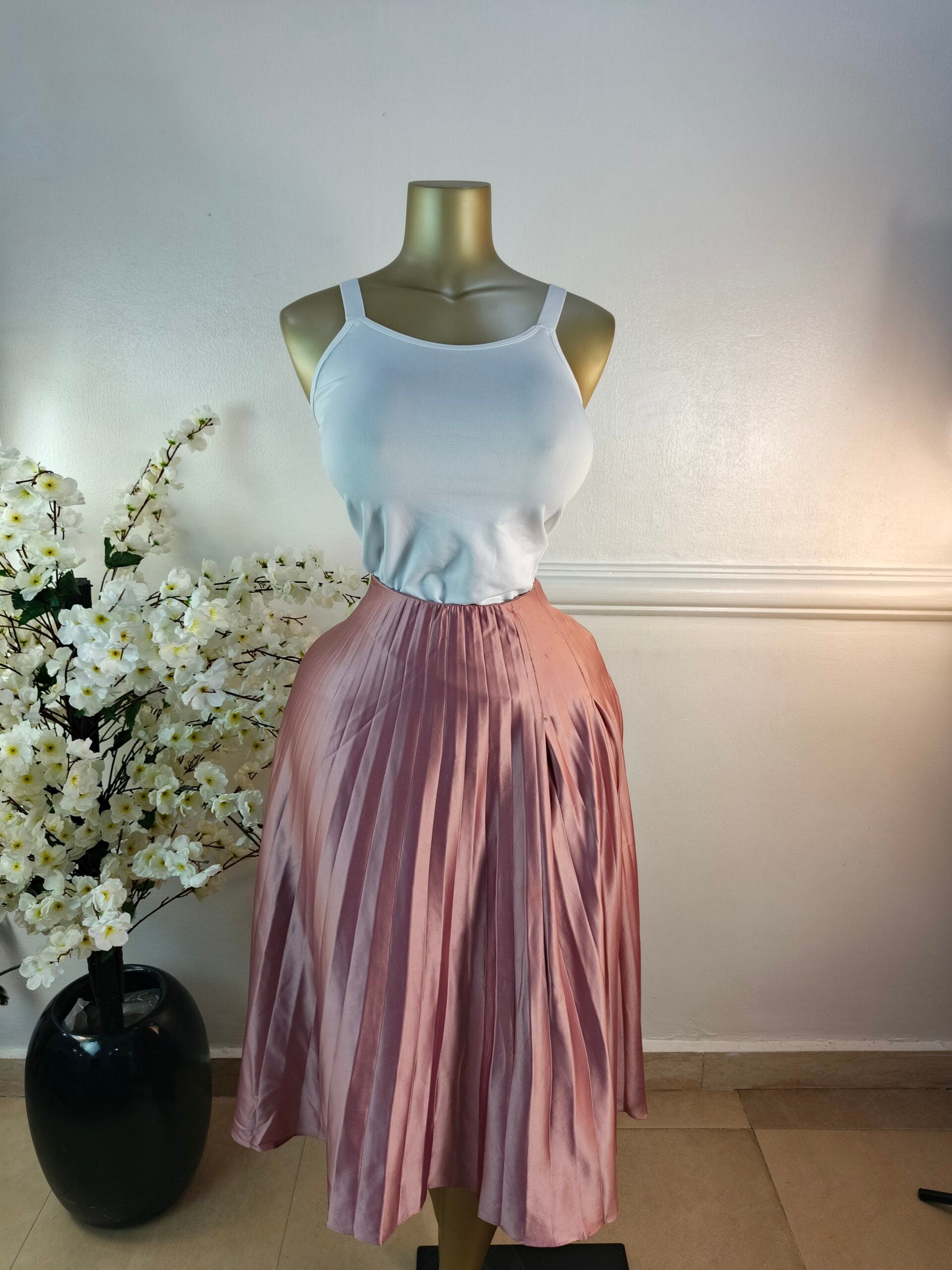ZARA UK SIZE 10 [LENGTH 32 INCHES, PEACH] image 0