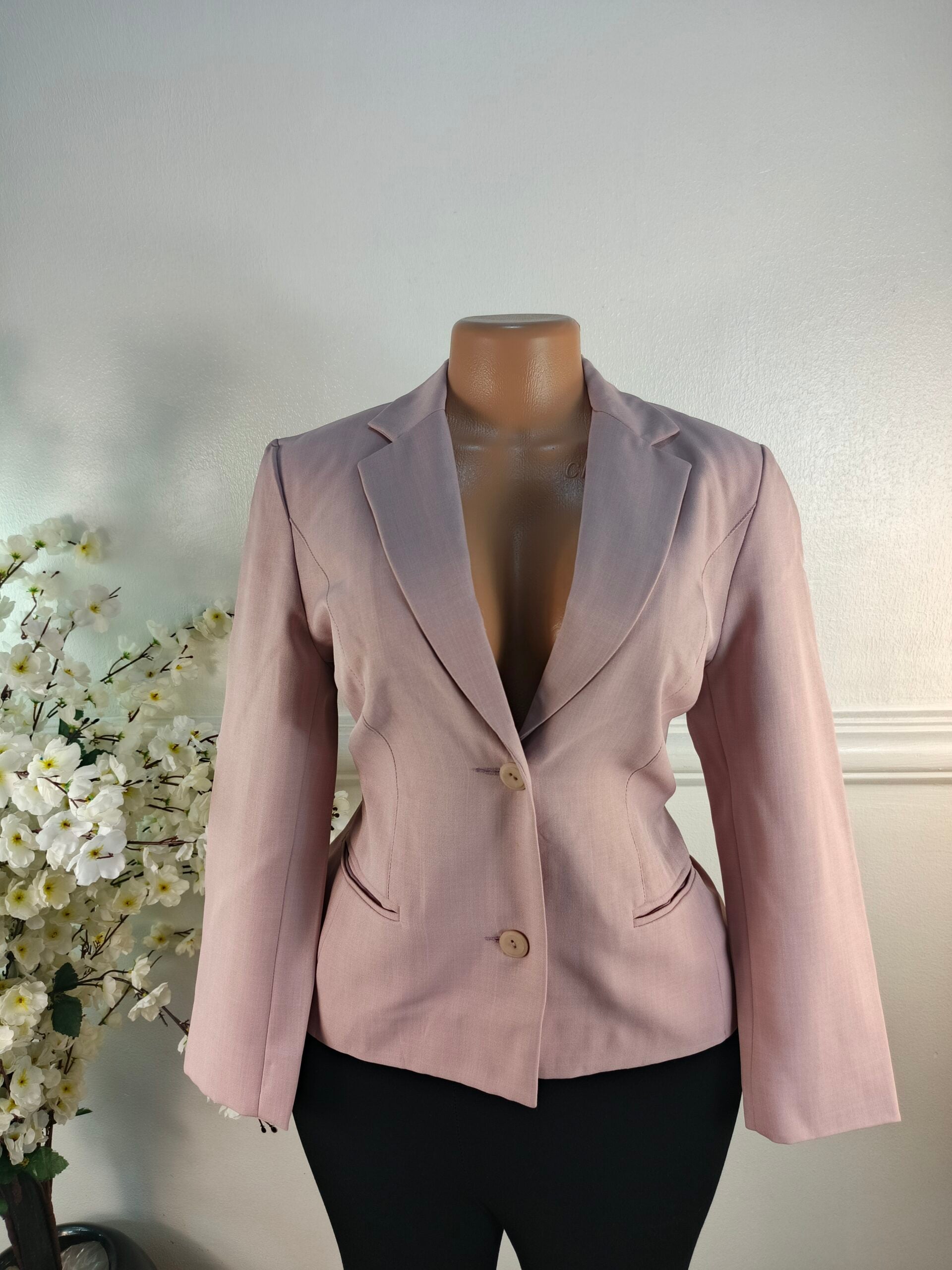 BLAZER UK SIZE 10 [LENGTH 25 INCHES, PEACH] image 0