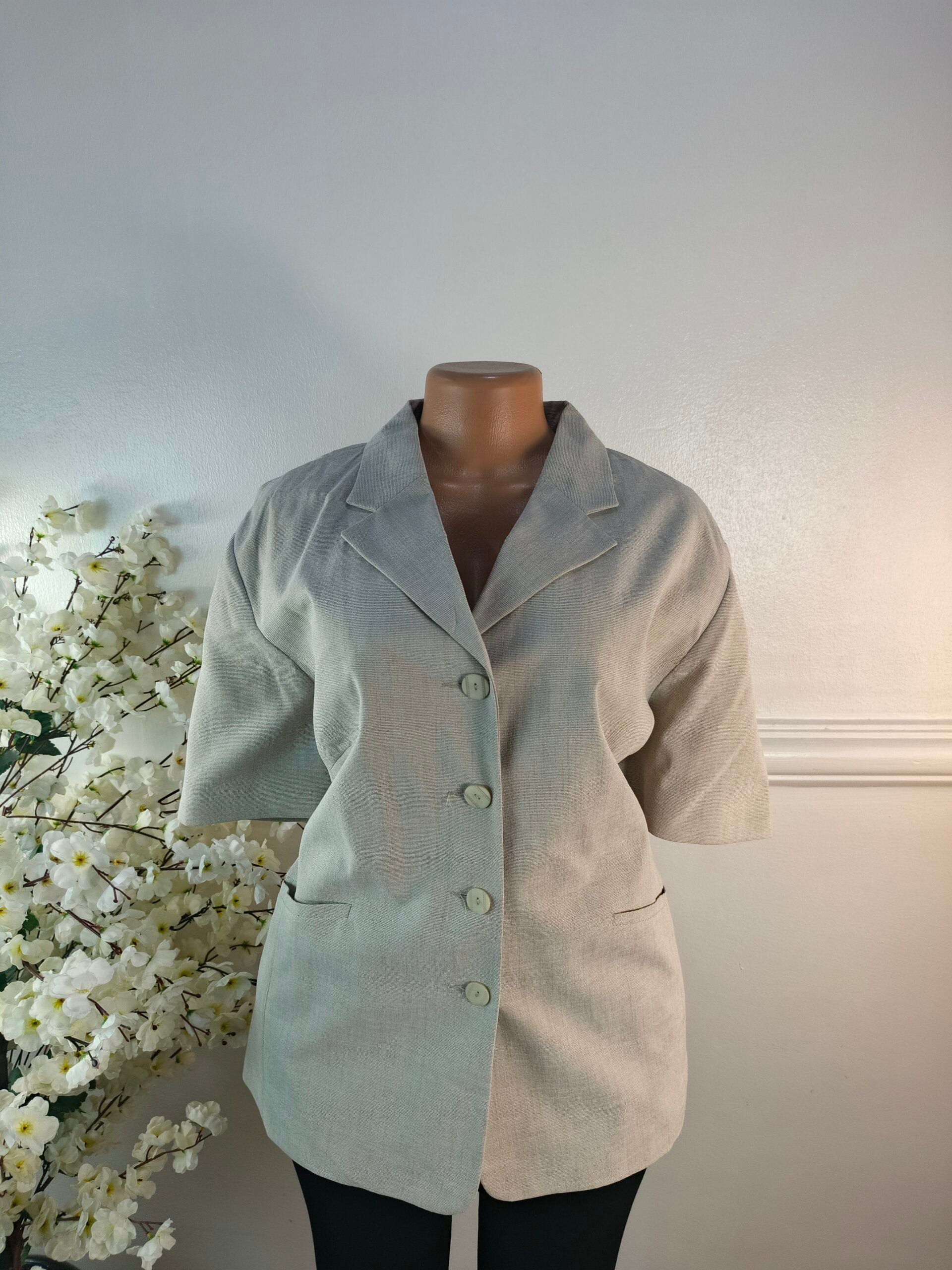 BLAZER UK SIZE 22 [LENGTH 29 INCHES, GREY] image 0