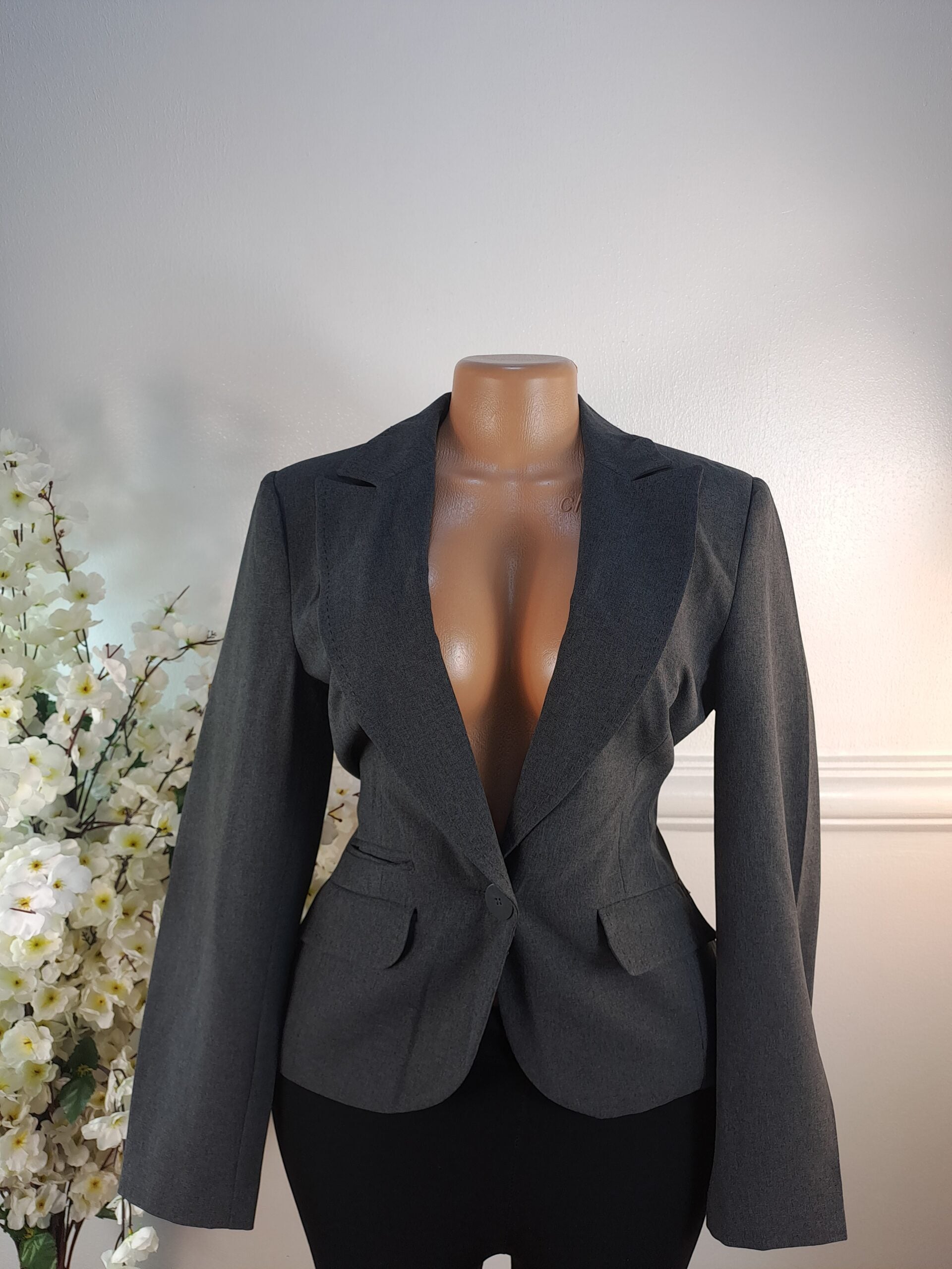BLAZER UK SIZE 10 [LENGTH 25 INCHES, ASH] image 0