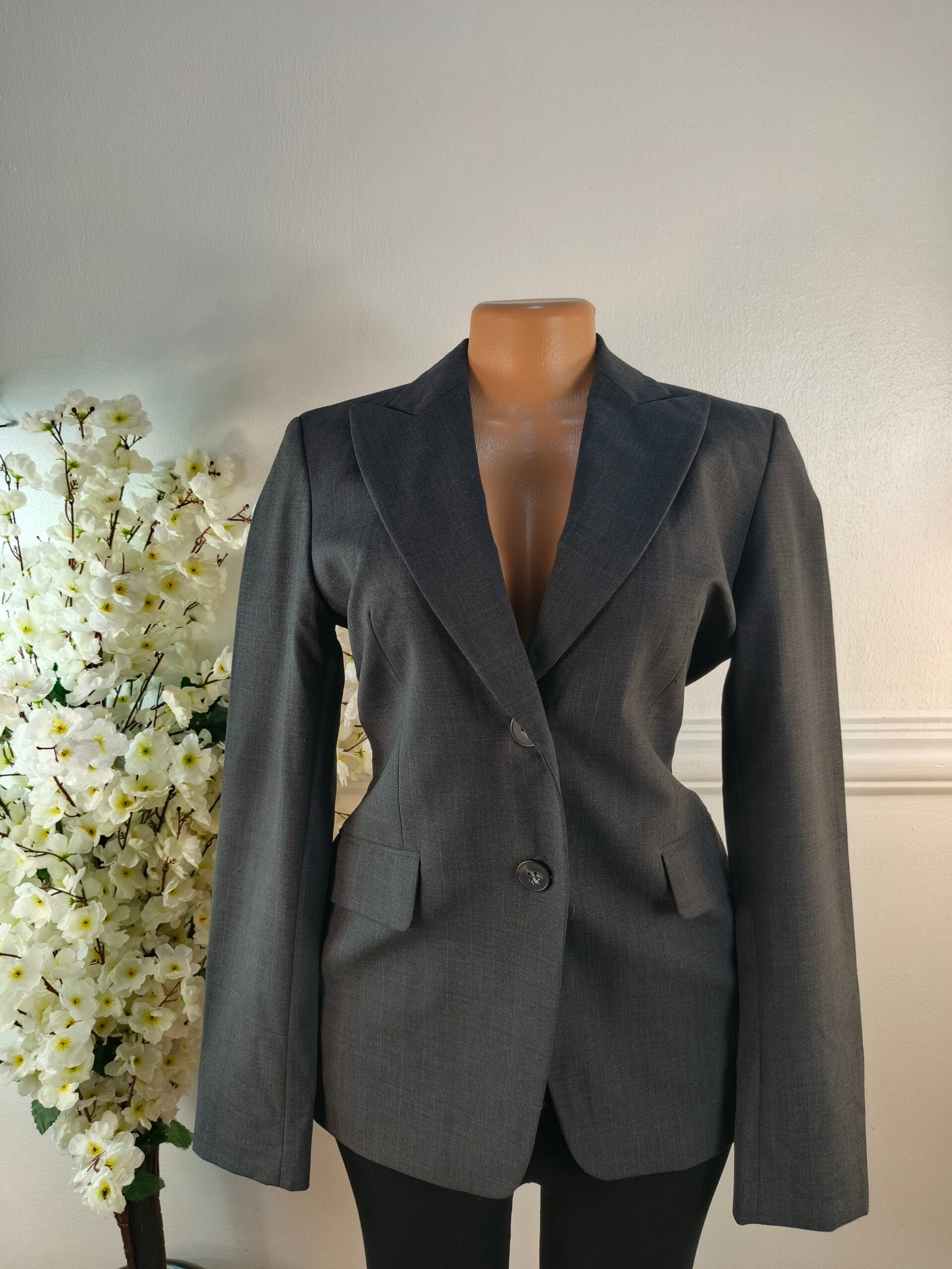 BLAZER UK SIZE 10 [LENGTH 29 INCHES, GREY] image 0
