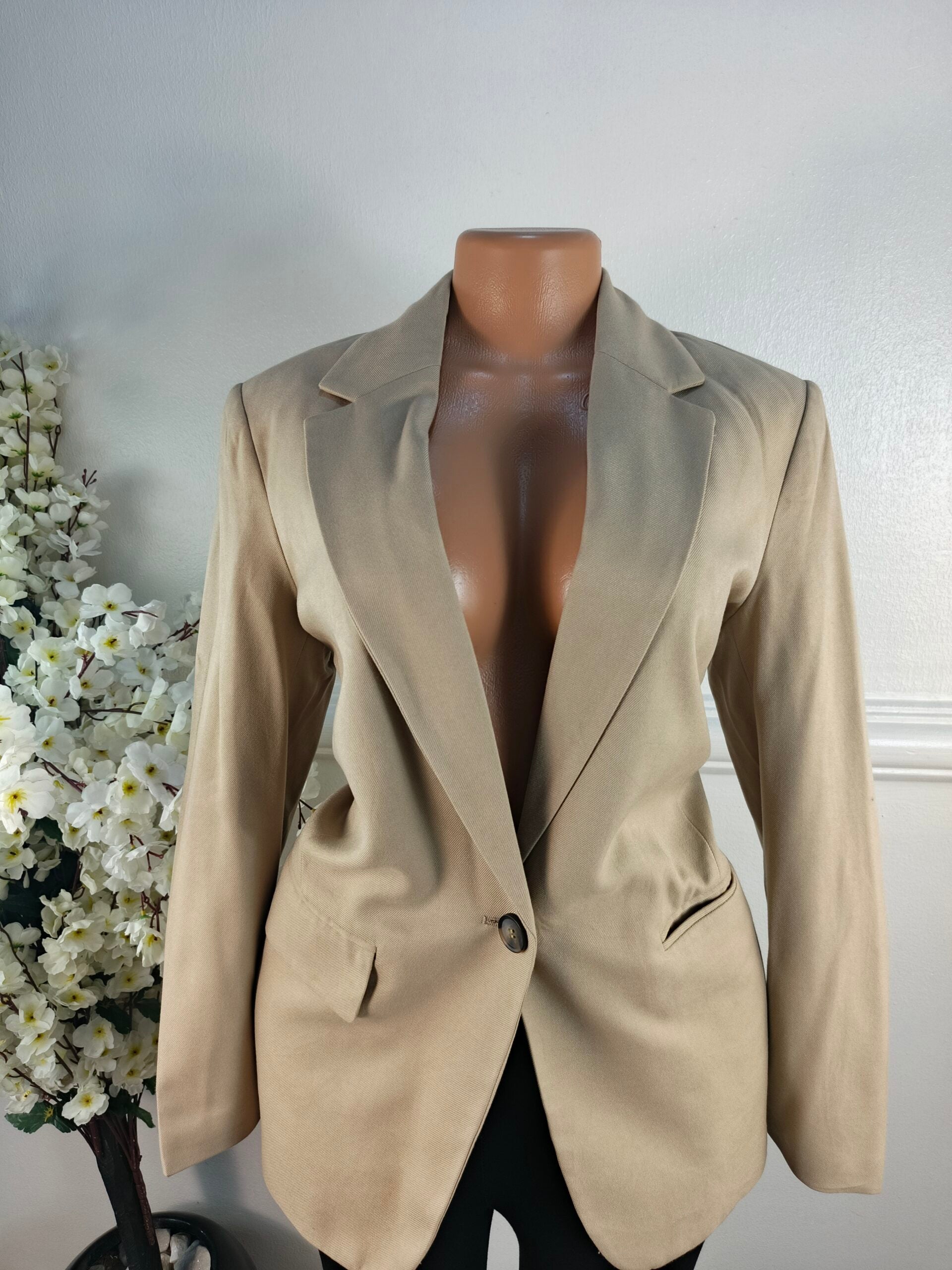 H&amp;M UK SIZE 12 [LENGHT 27 INCHES, COTTON BROWN] image 0
