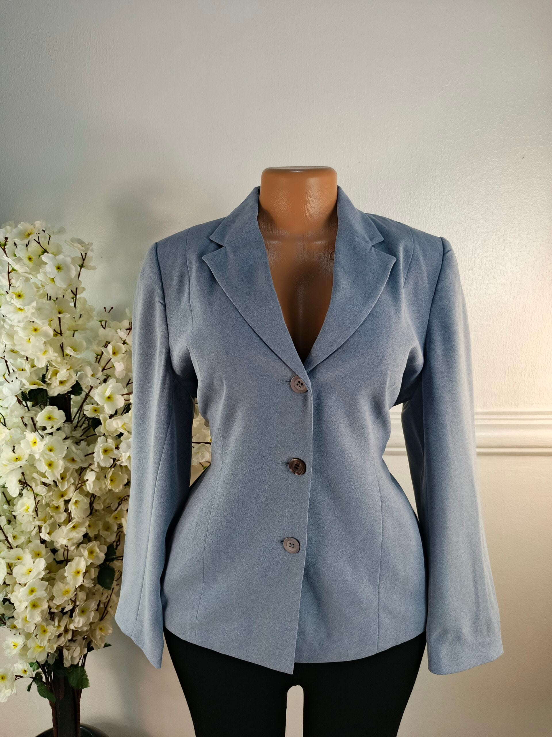 BLAZER UK SIZE 12 [LENGTH 25 INCHES, BLUE] image 0