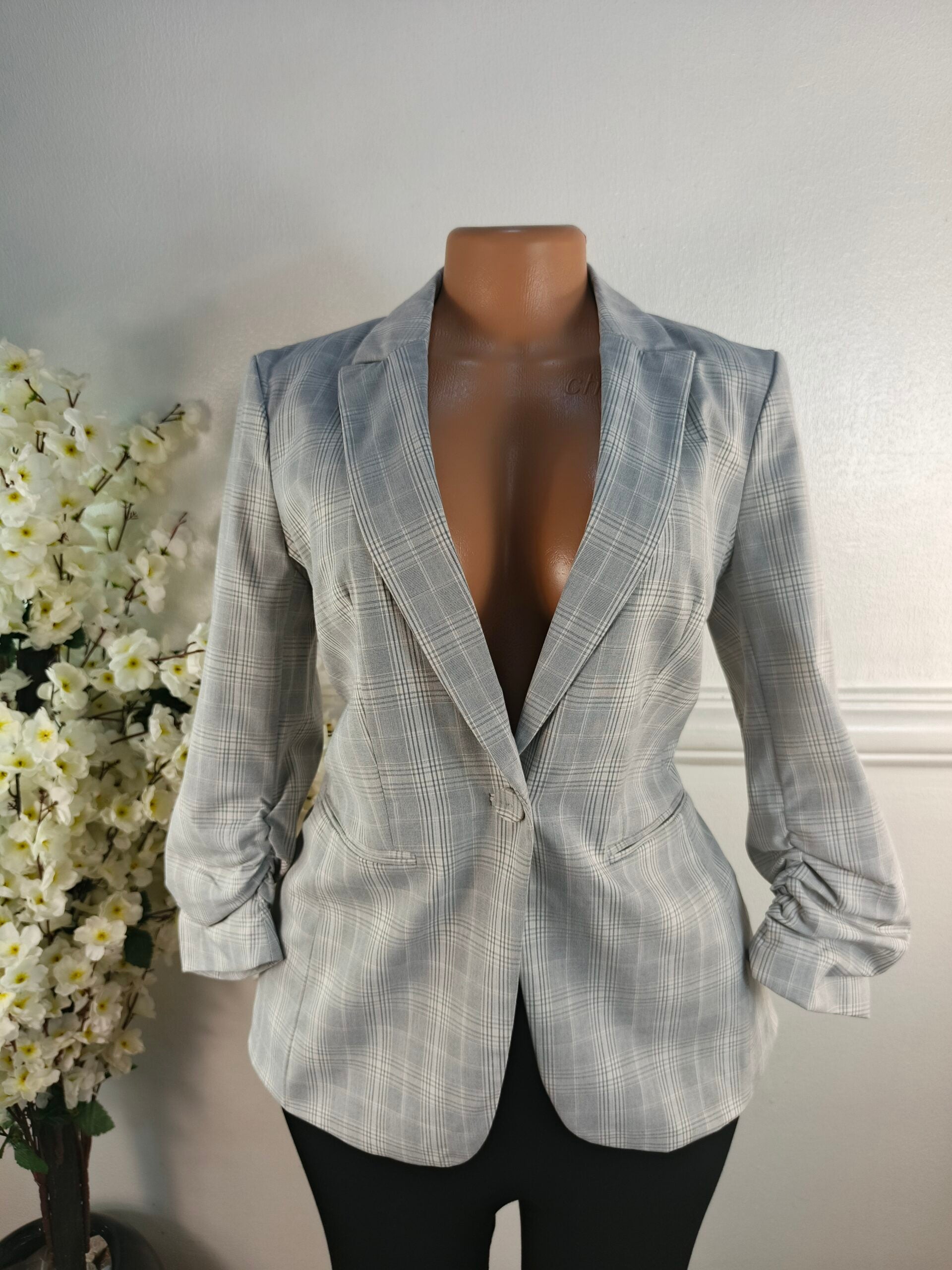 H&amp;M UK SIZE 8 [LENGTH 27 INCHES, GREY] image 0