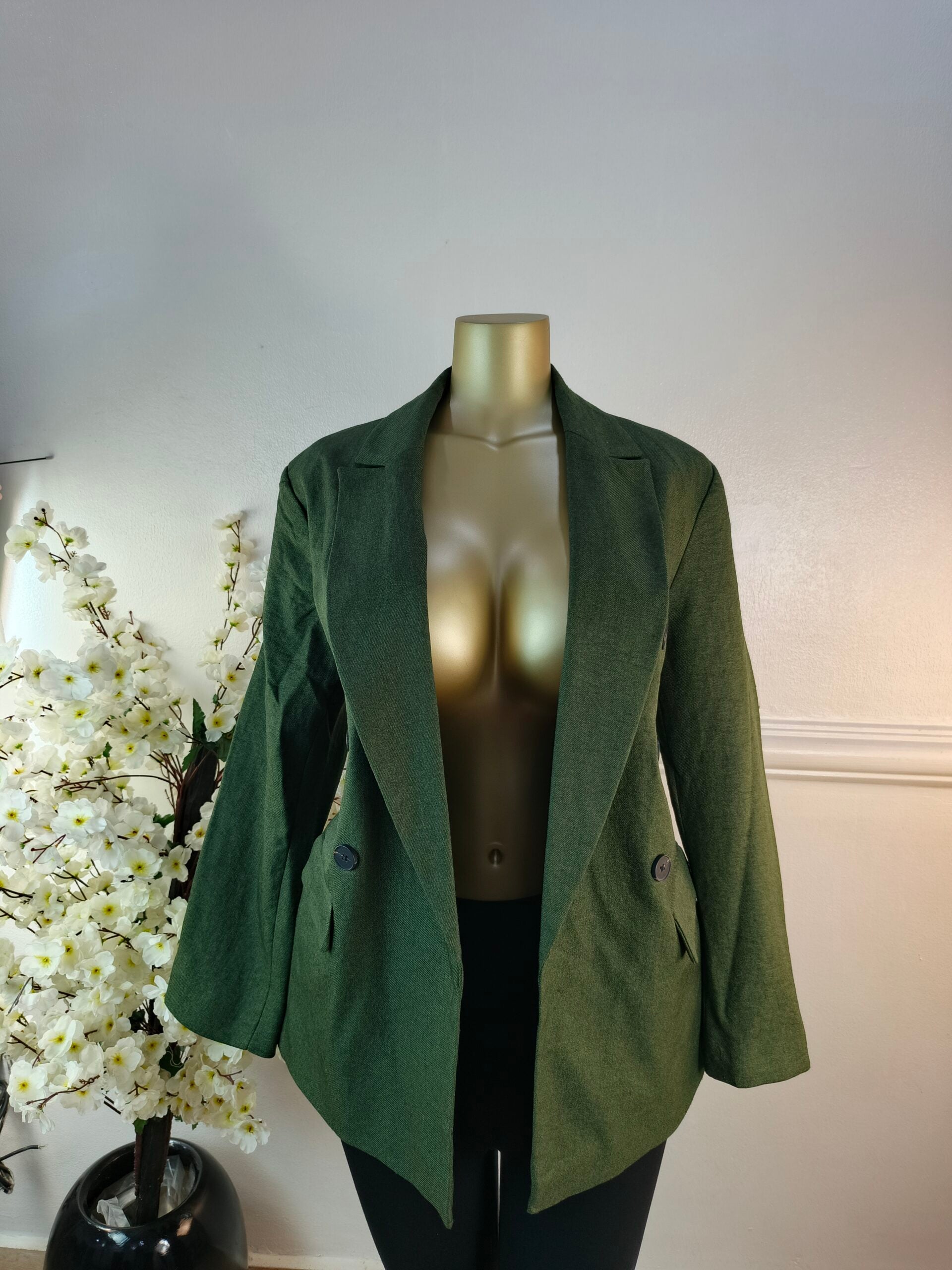 TU WOMAN UK SIZE 14 [LENGTH 30 INCHES, OLIVE] image 0