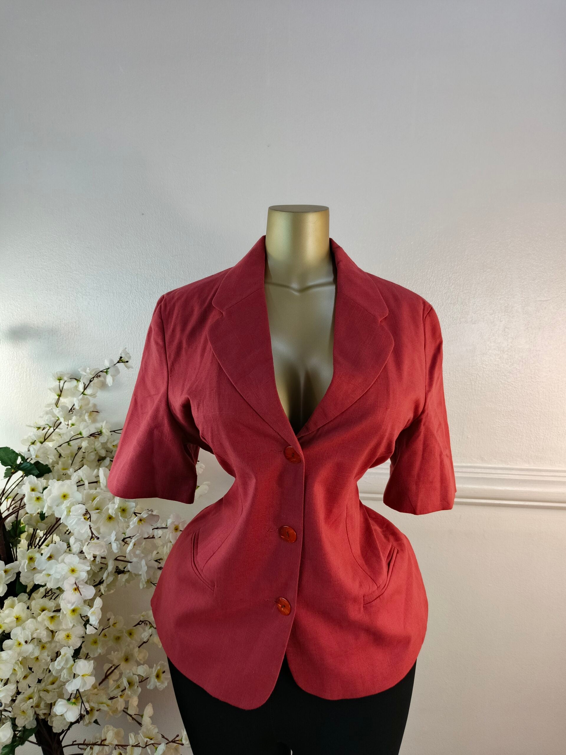 DEBENHAMS UK SIZE 16 [LENGTH 25 INCHES, CHERRY PINK] image 0