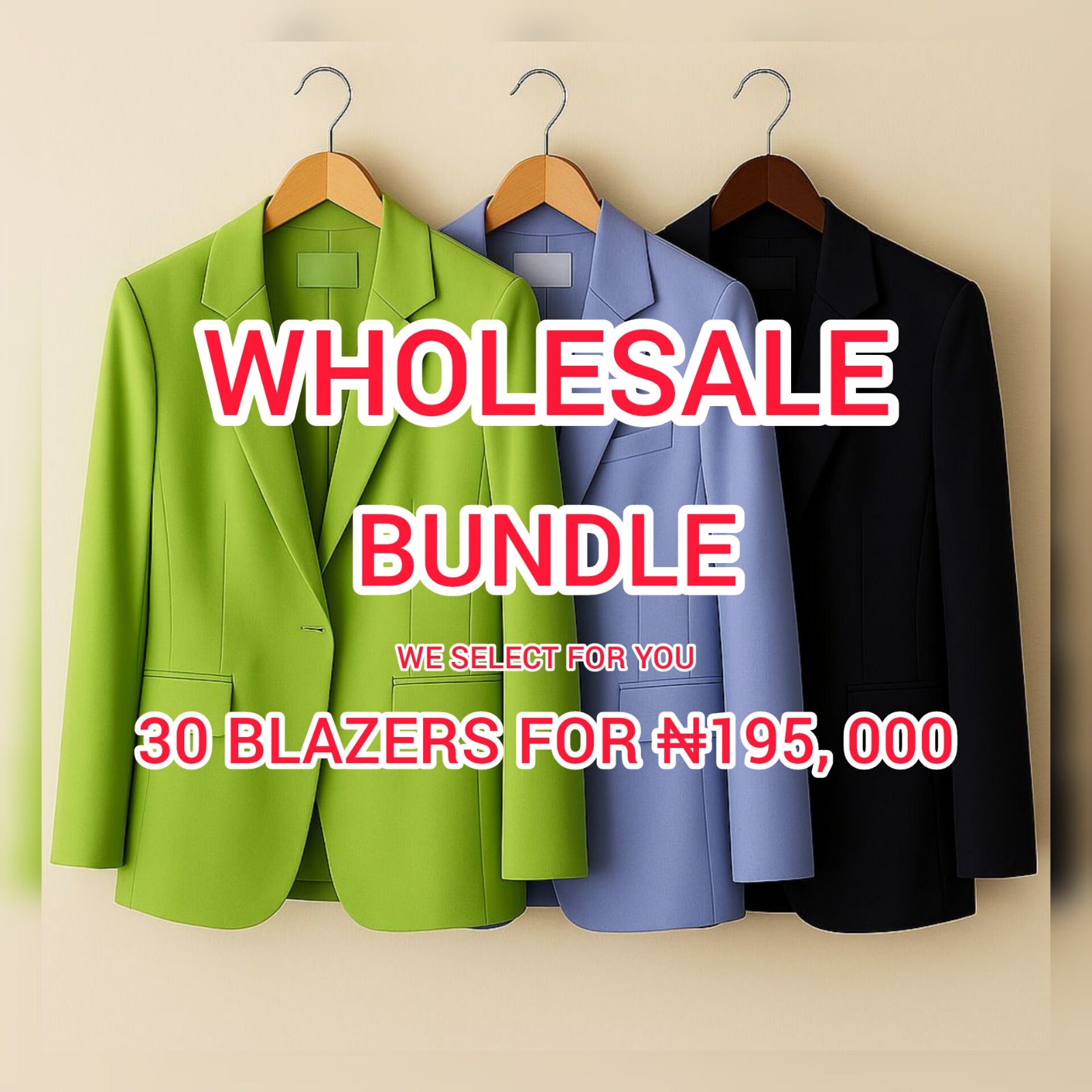 WHOLESALE BUNDLE- 30 BLAZERS image 0