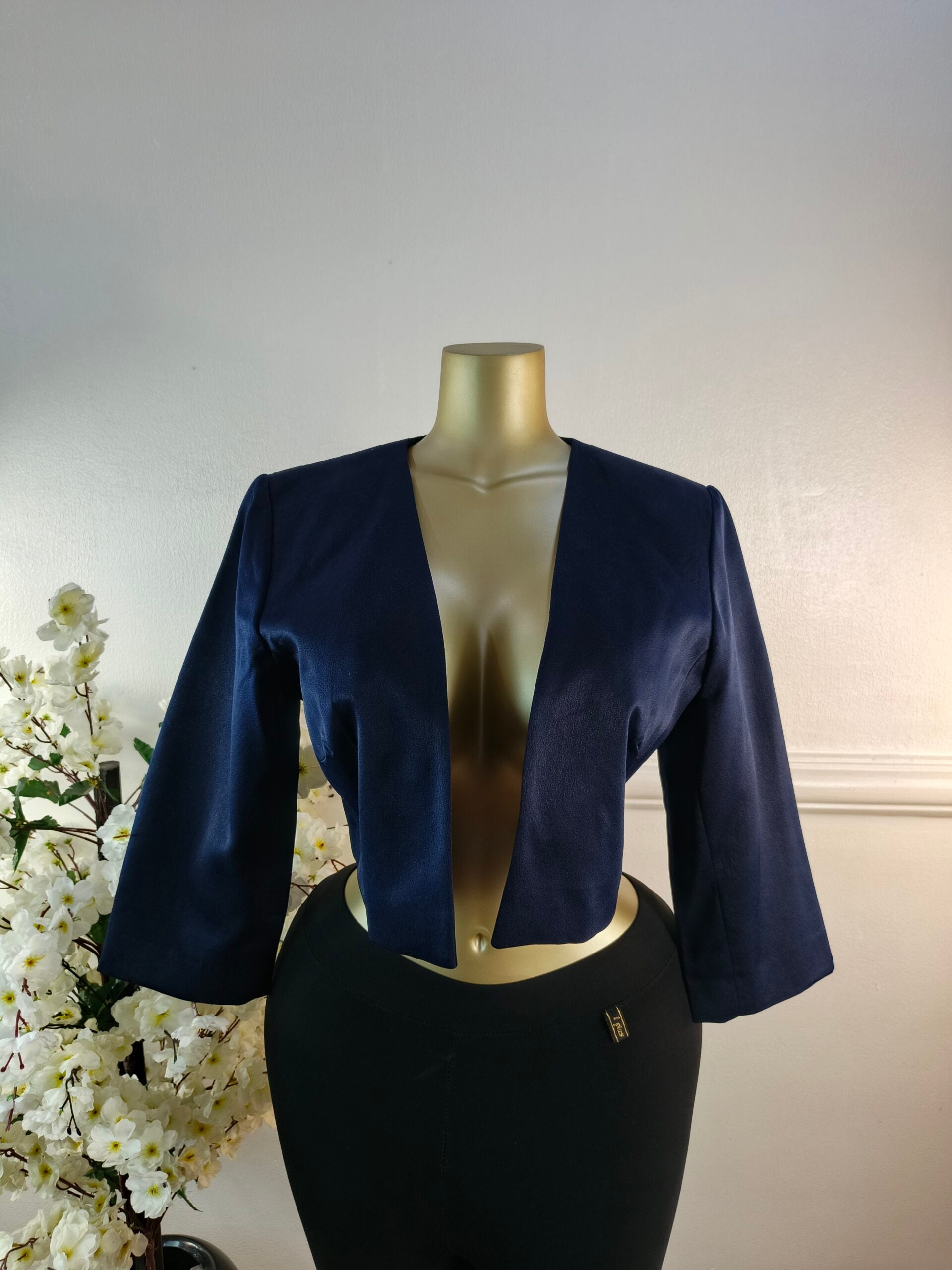 BLAZER UK SIZE 16 [LENGTH 17 INCHES, NAVY BLUE] image 0