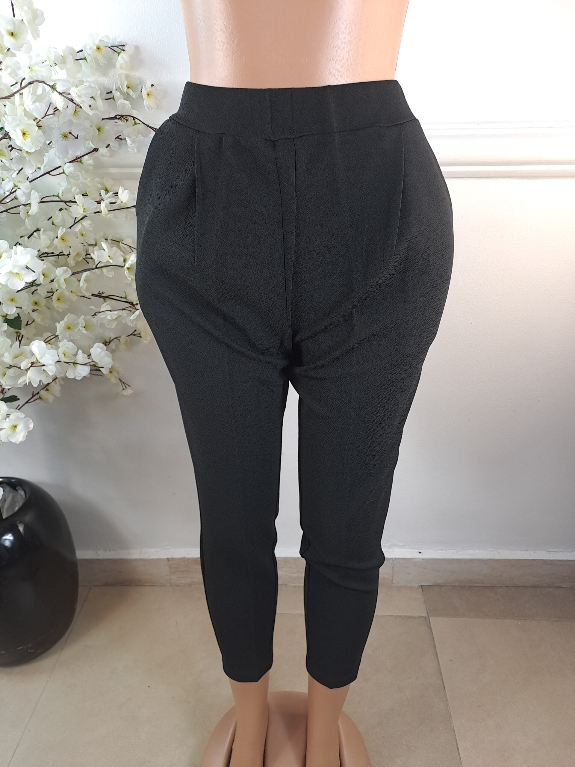 PANTS UK SIZE 14 [LENGTH 38 INCHES, BLACK] image 0
