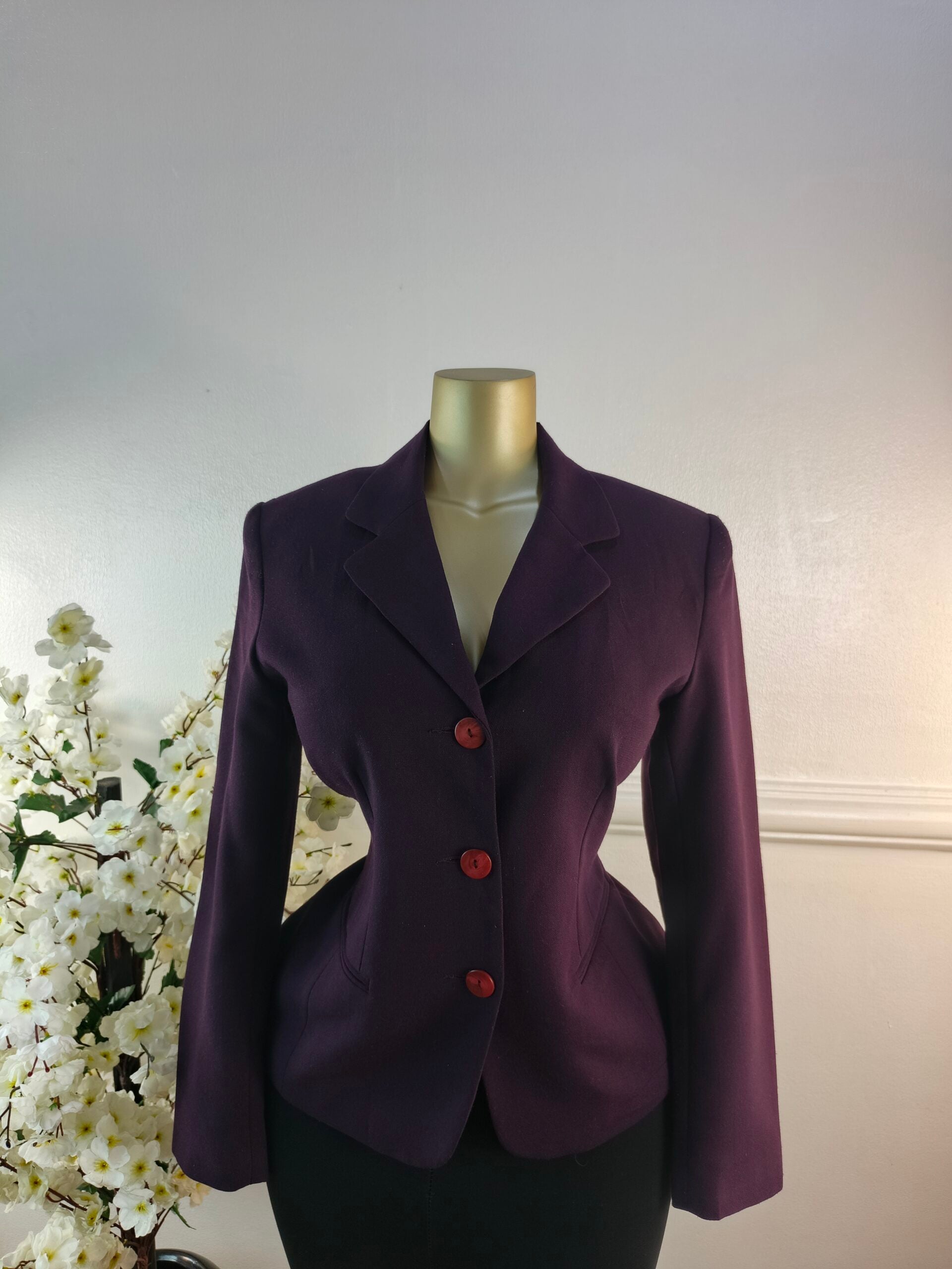 BLAZER UK SIZE 12 [LENGTH 26 INCHES, PURPLE] image 0