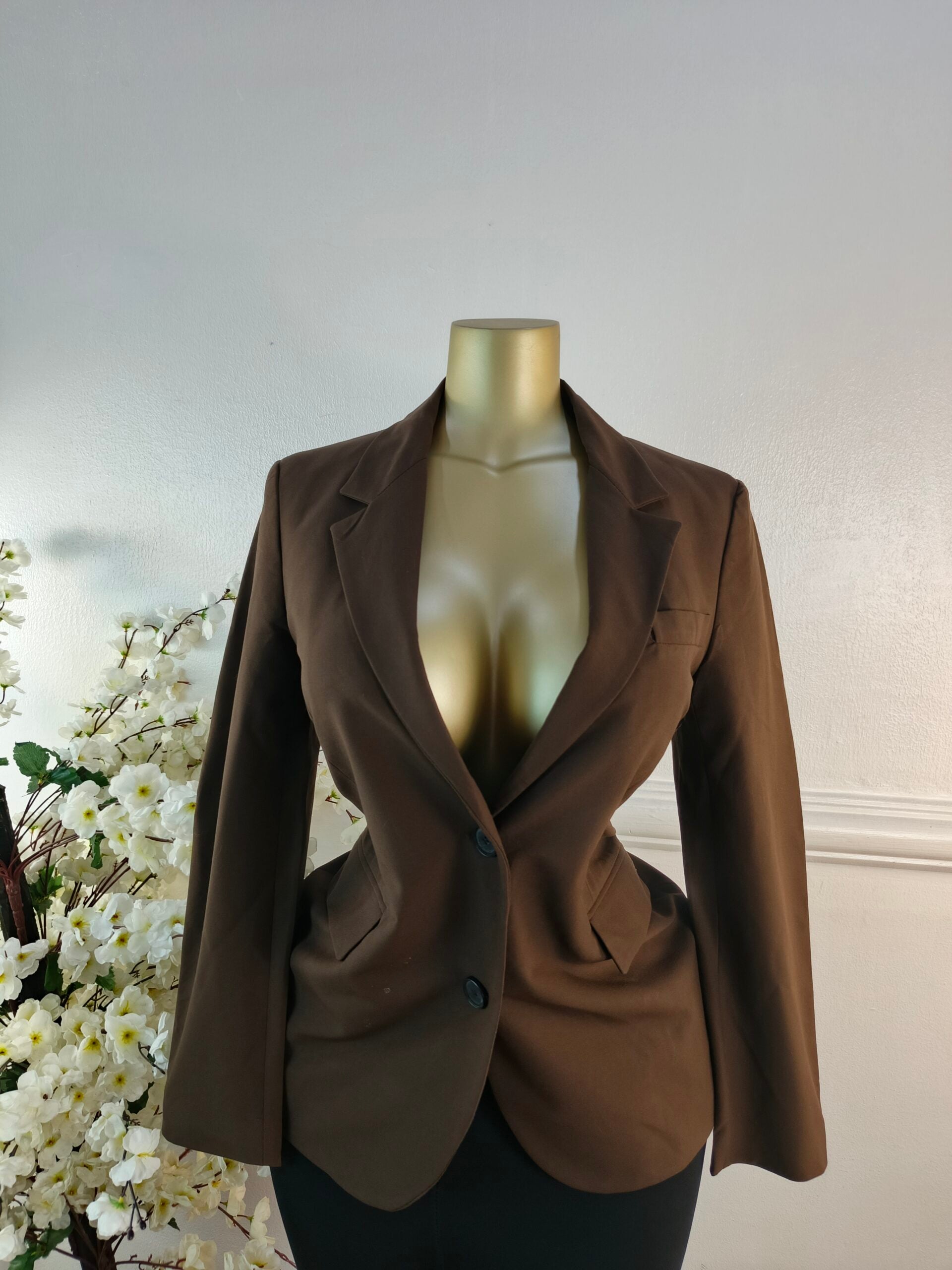 ZARA UK SIZE 10 [LENGTH 29 INCHES, BROWN] image 0